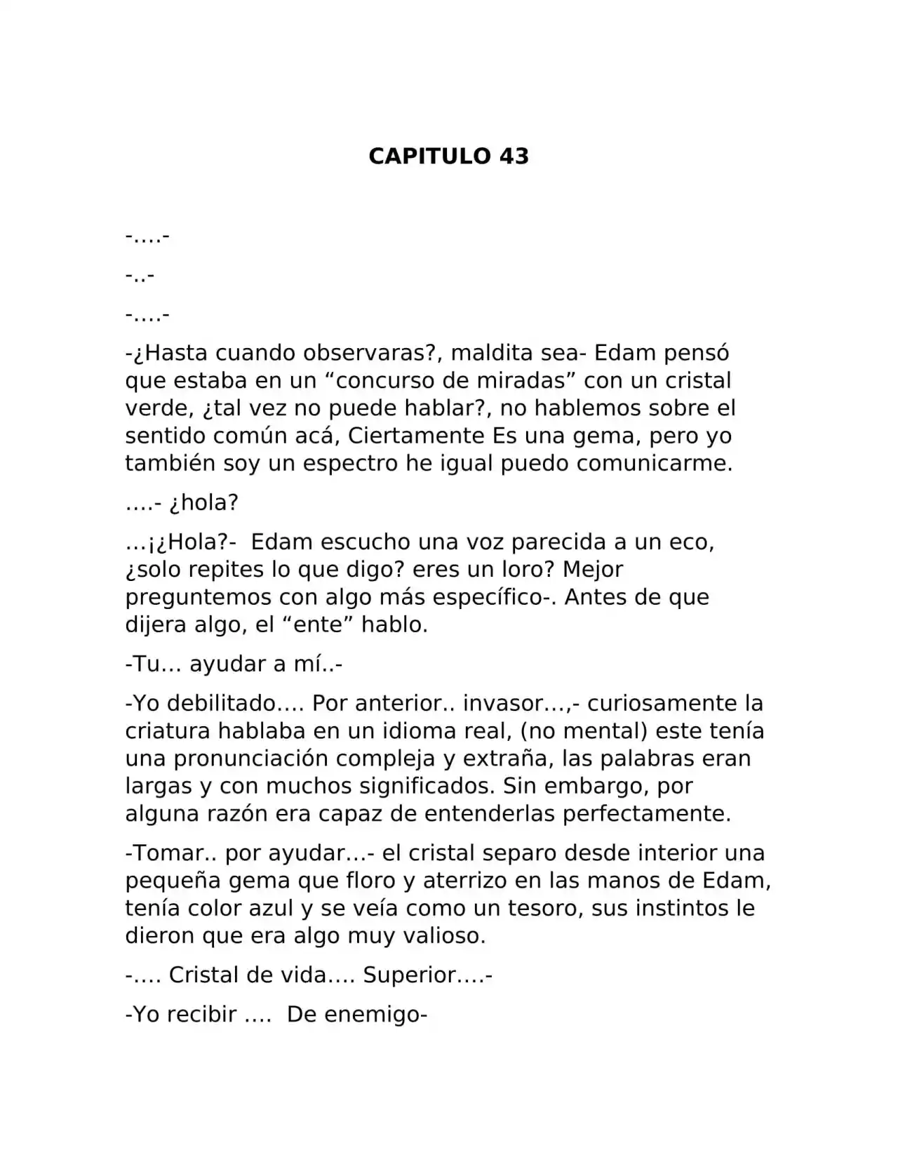 Fragmento De Dios (Novela) - Capítulo 43 - Página 1 - LectorTMOo