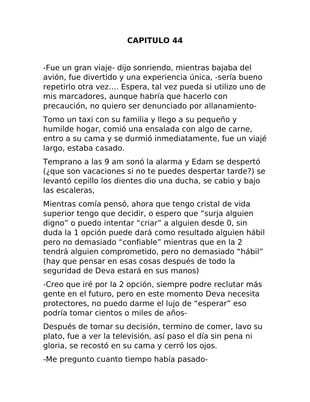 Fragmento De Dios (Novela) - Capítulo 44 - Página 1 - LectorTMOo