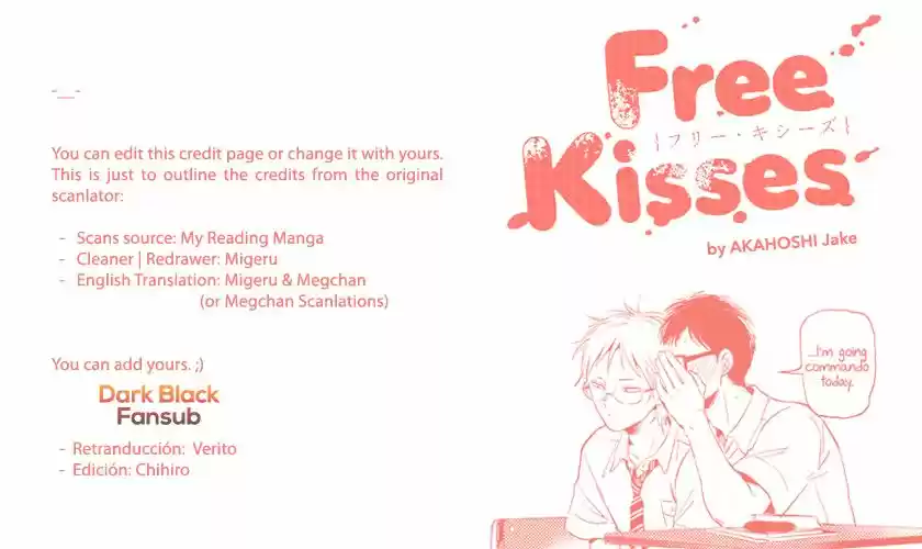 Free Kisses - Capítulo 2 - Página 1 - LectorTMOo
