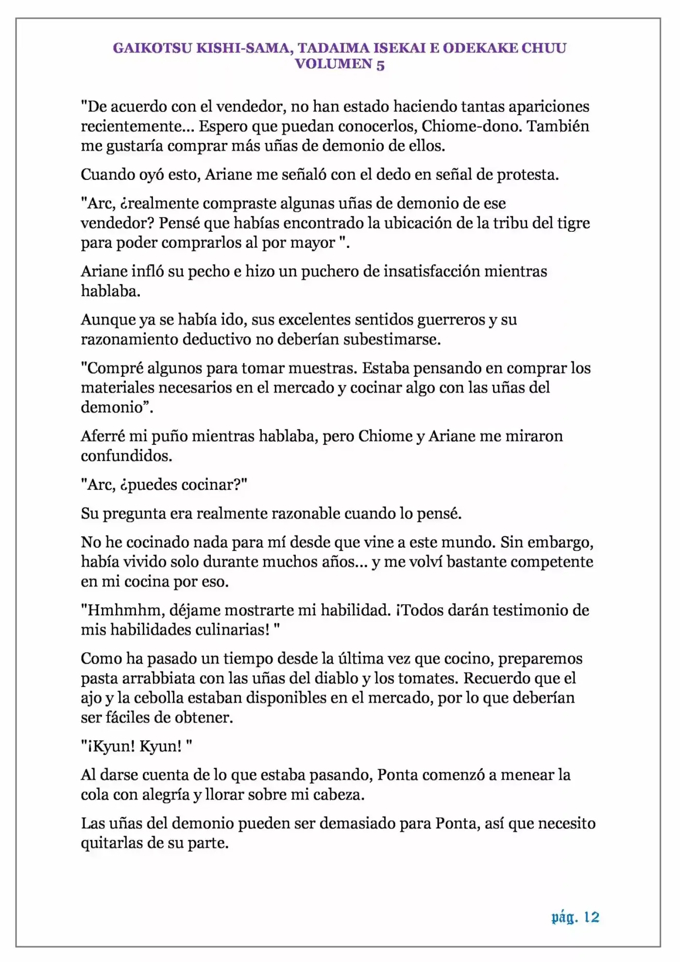 GAIKOTSU KISHI-SAMA (Novela) - Capítulo 109 - Página 12 - LectorTMOo