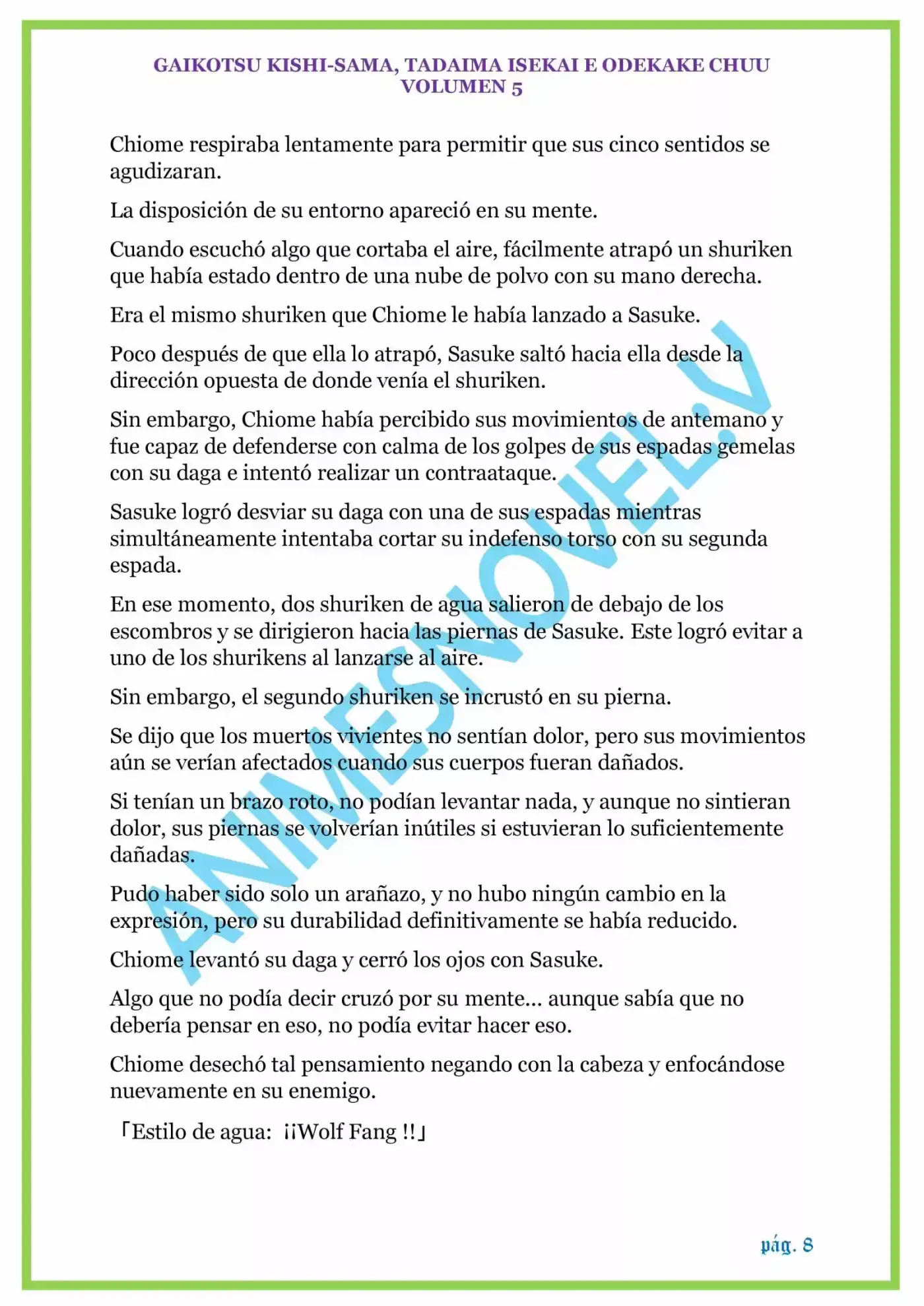 GAIKOTSU KISHI-SAMA (Novela) - Capítulo 122 - Página 8 - LectorTMOo