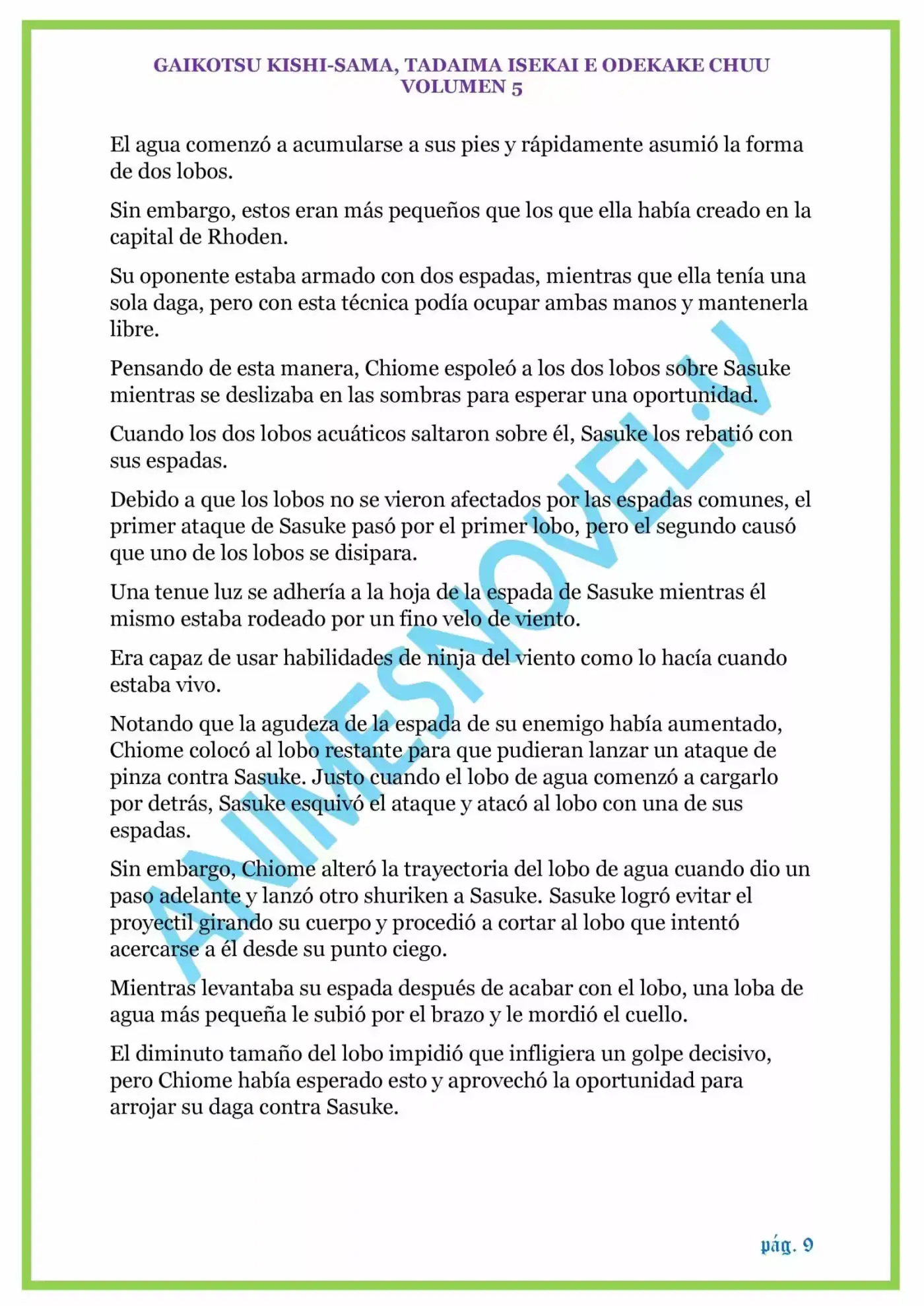 GAIKOTSU KISHI-SAMA (Novela) - Capítulo 122 - Página 9 - LectorTMOo