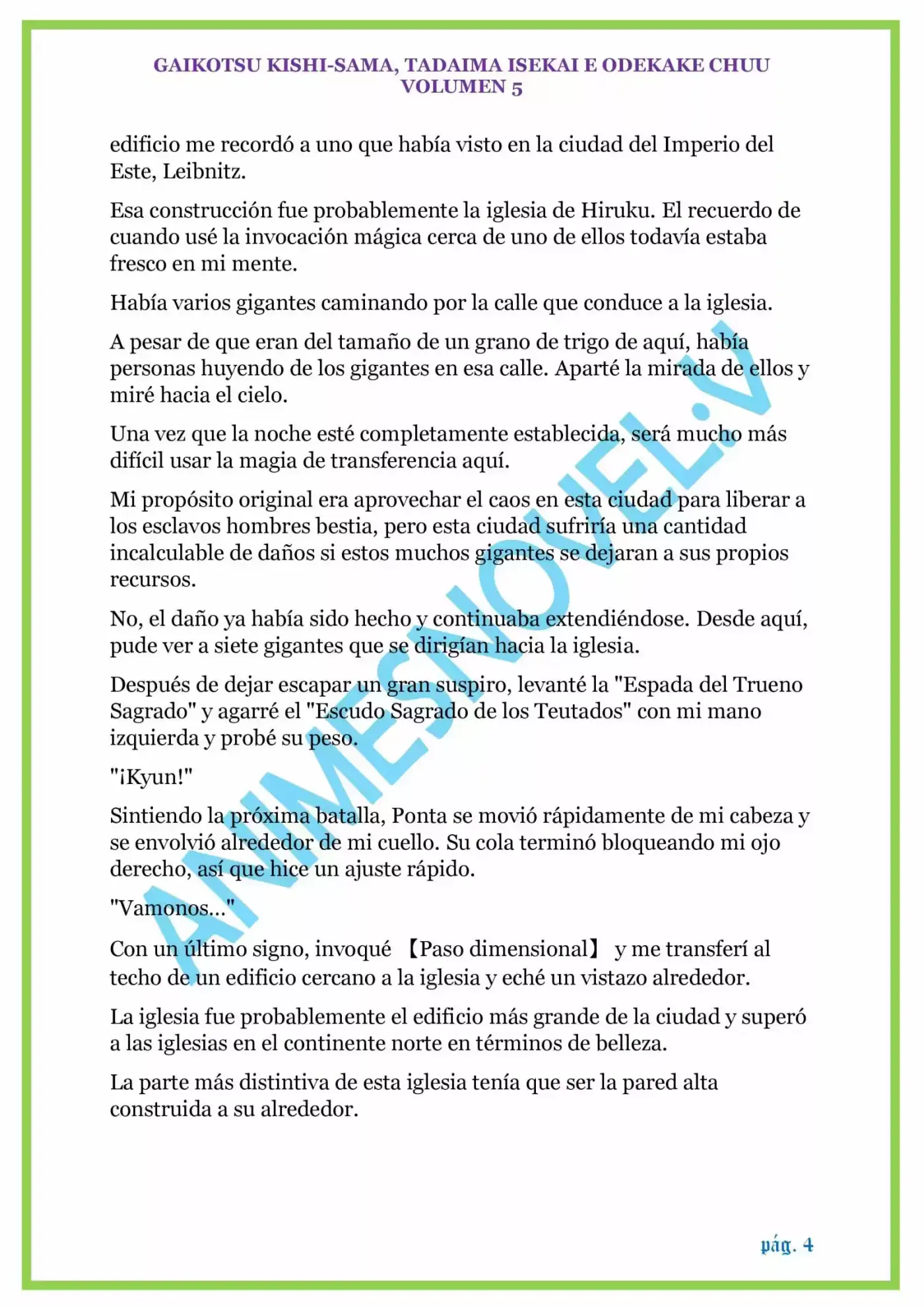 GAIKOTSU KISHI-SAMA (Novela) - Capítulo 123 - Página 4 - LectorTMOo