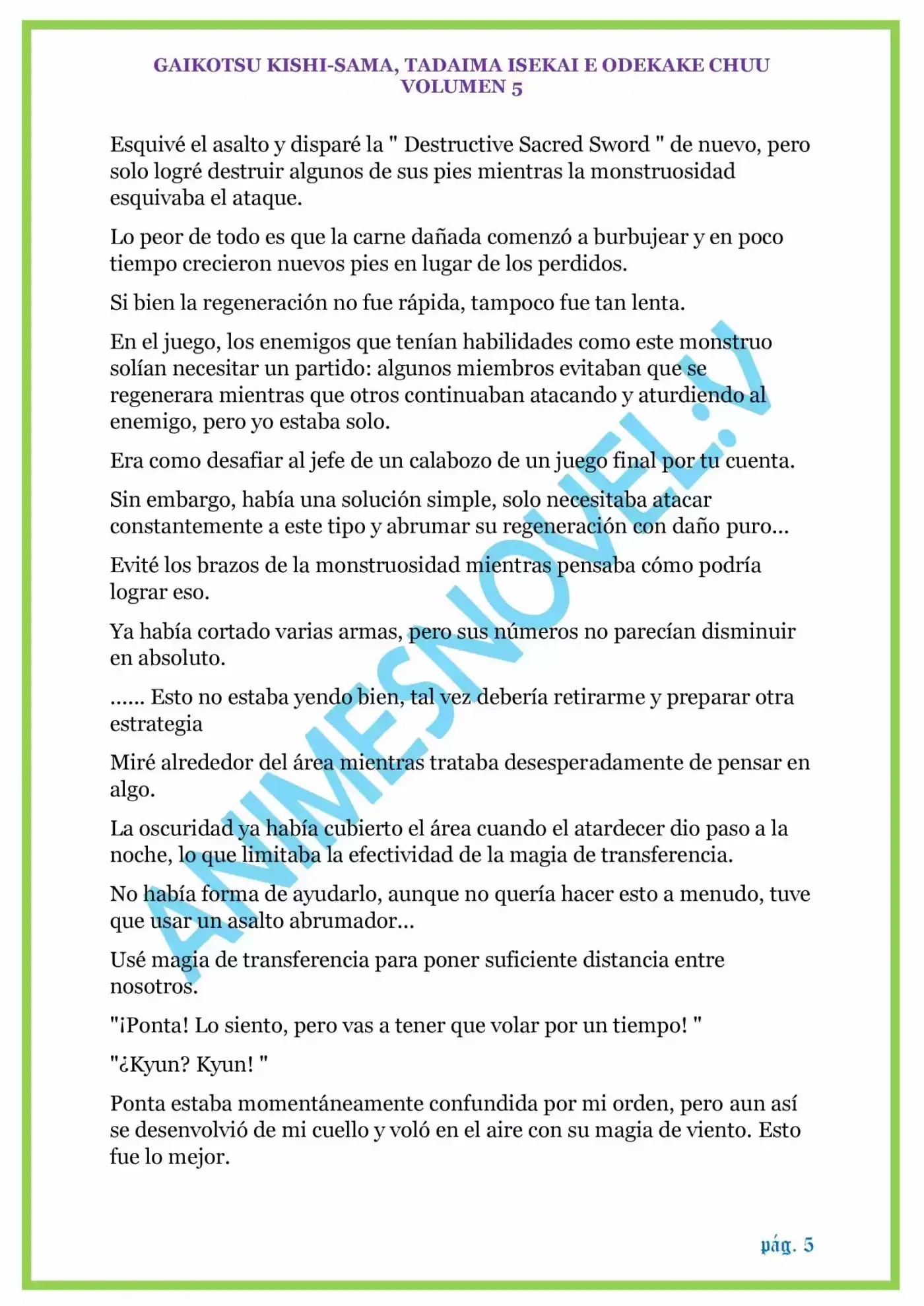 GAIKOTSU KISHI-SAMA (Novela) - Capítulo 124 - Página 5 - LectorTMOo
