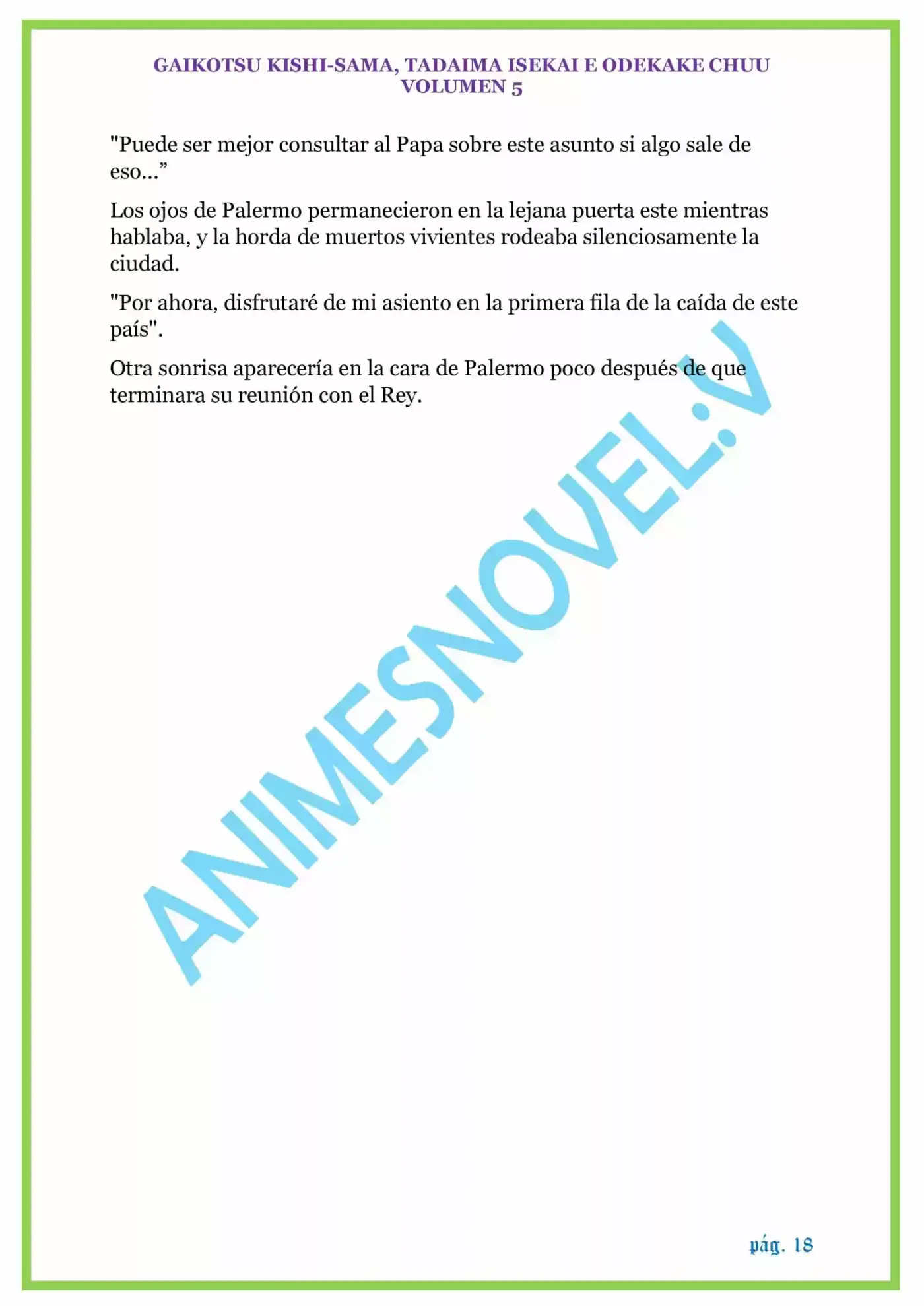 GAIKOTSU KISHI-SAMA (Novela) - Capítulo 126 - Página 18 - LectorTMOo