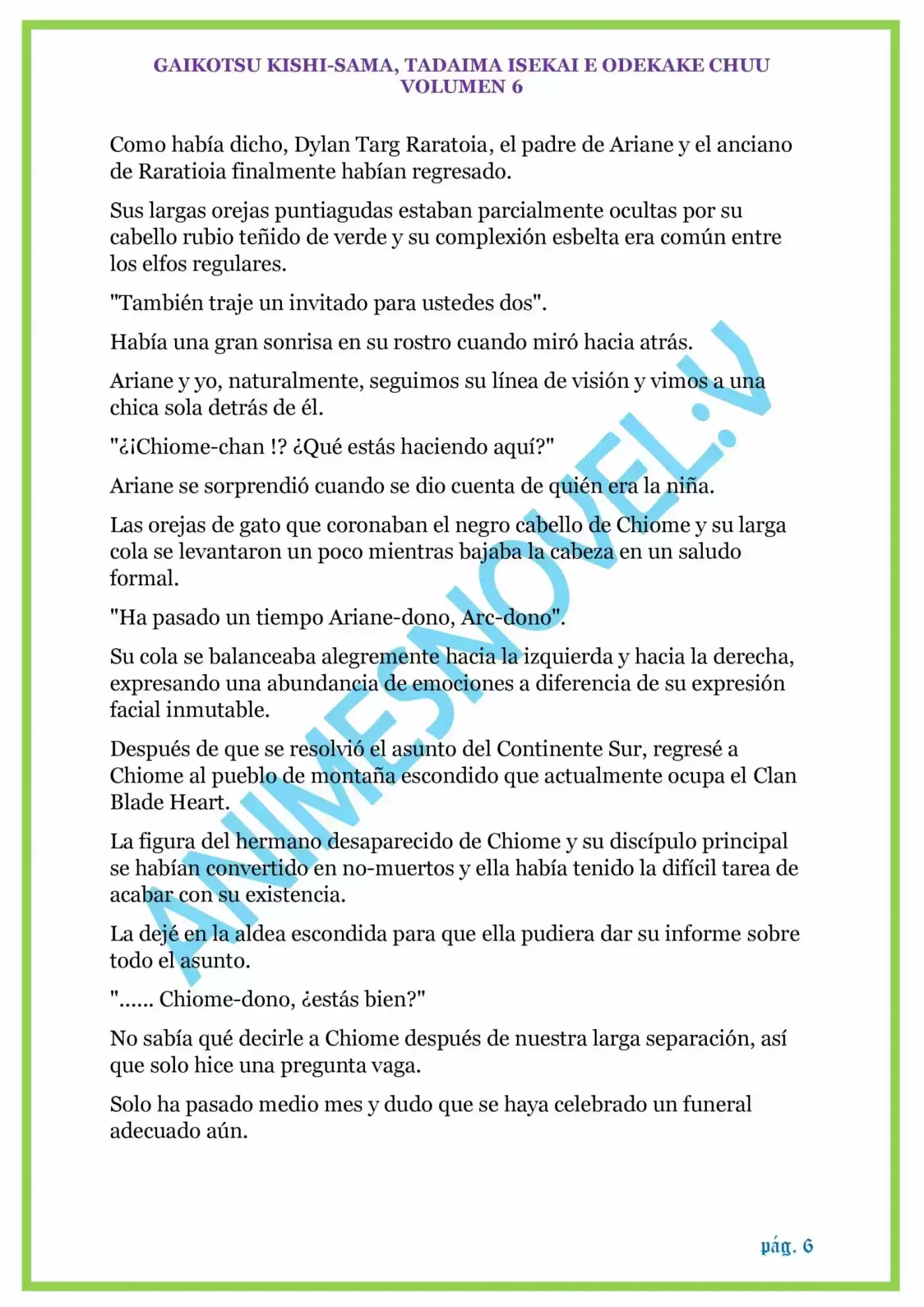 GAIKOTSU KISHI-SAMA (Novela) - Capítulo 128 - Página 6 - LectorTMOo