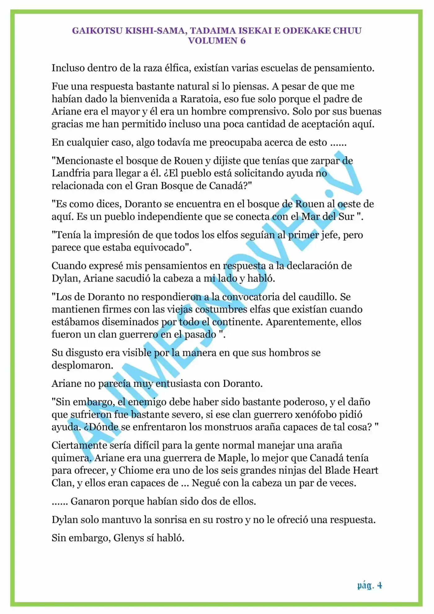 GAIKOTSU KISHI-SAMA (Novela) - Capítulo 129 - Página 4 - LectorTMOo