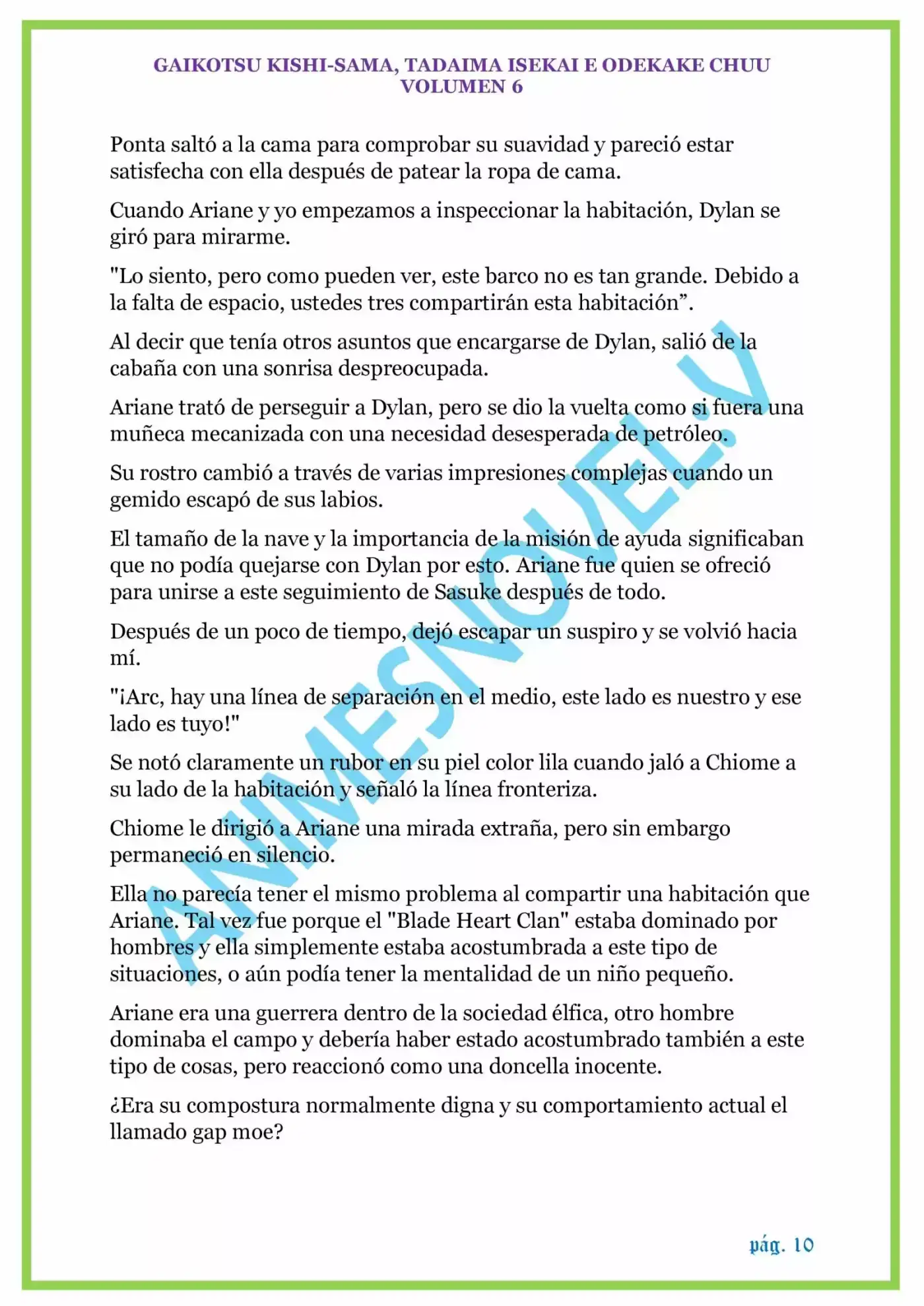 GAIKOTSU KISHI-SAMA (Novela) - Capítulo 130 - Página 10 - LectorTMOo