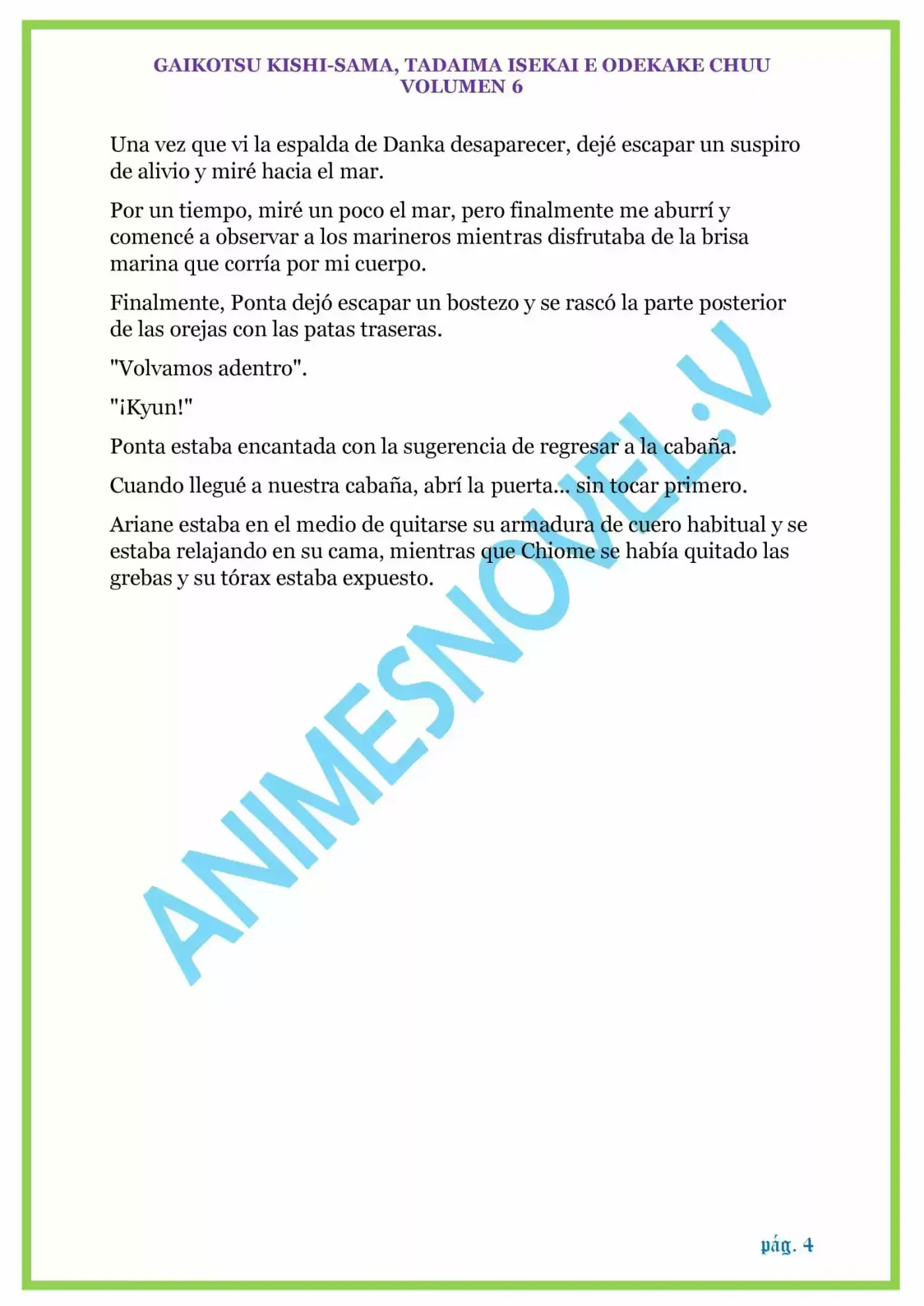 GAIKOTSU KISHI-SAMA (Novela) - Capítulo 131 - Página 4 - LectorTMOo
