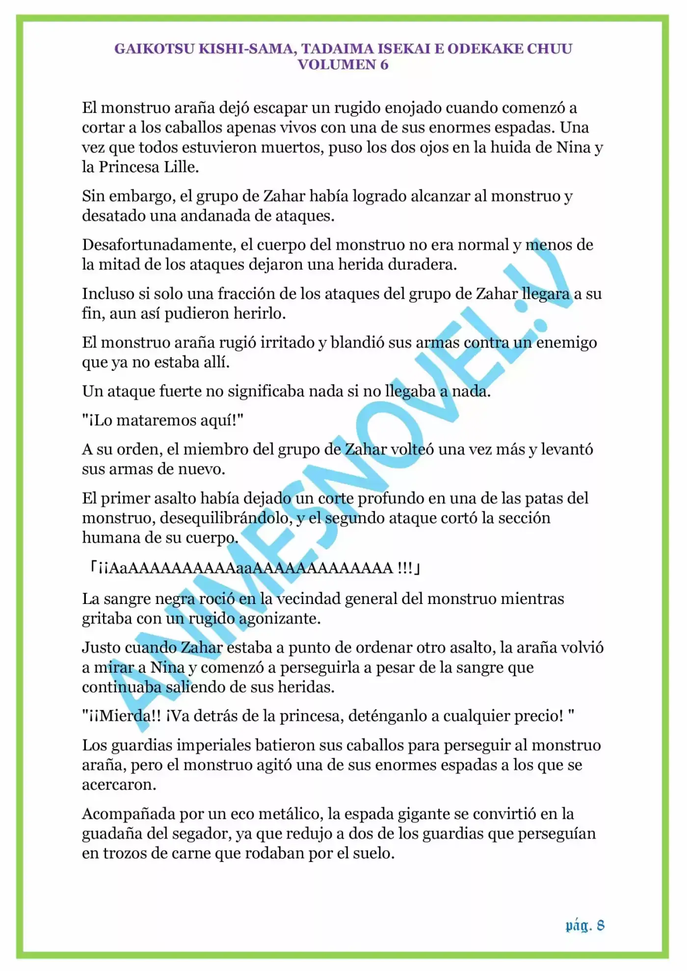 GAIKOTSU KISHI-SAMA (Novela) - Capítulo 134 - Página 8 - LectorTMOo