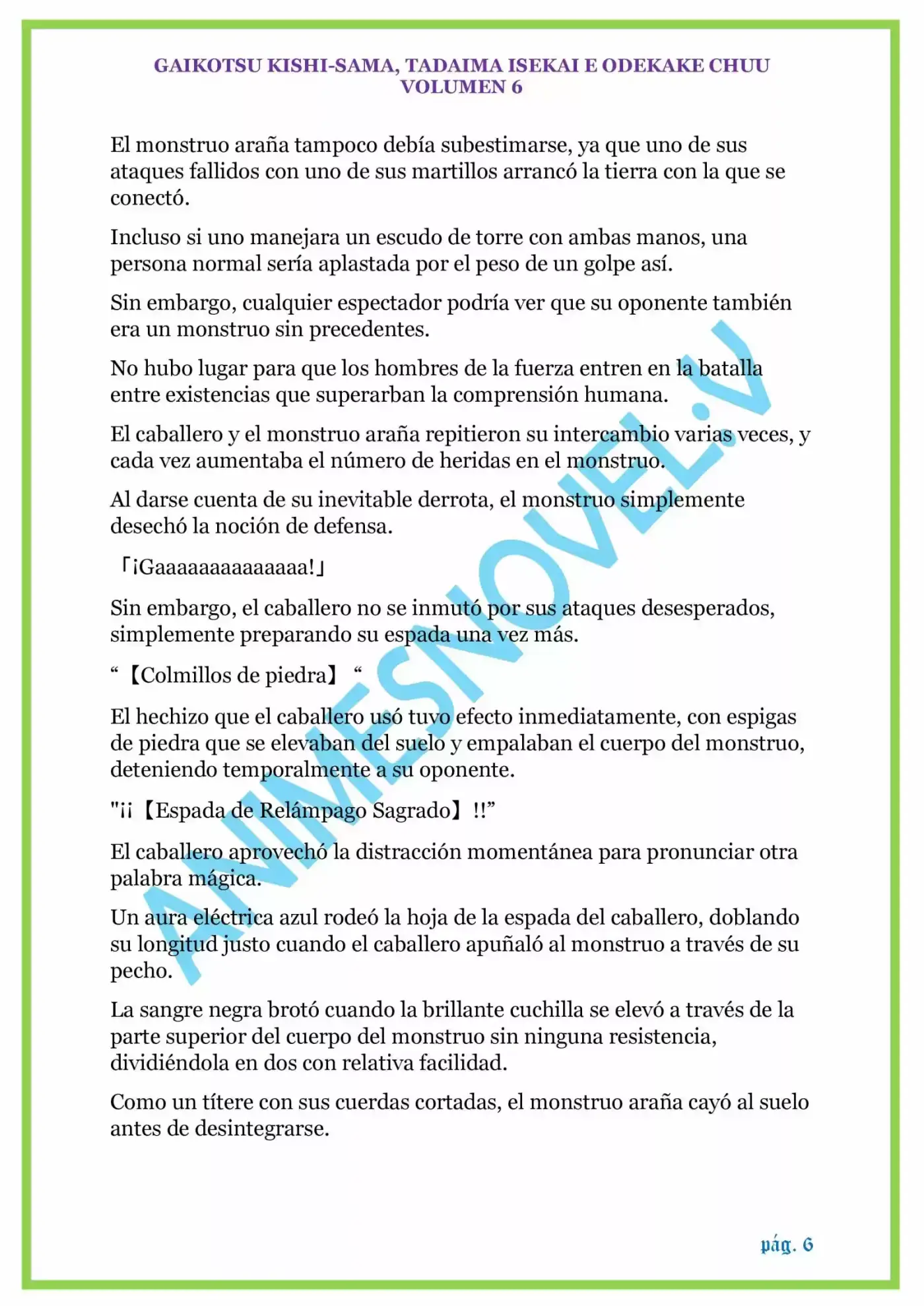 GAIKOTSU KISHI-SAMA (Novela) - Capítulo 135 - Página 6 - LectorTMOo