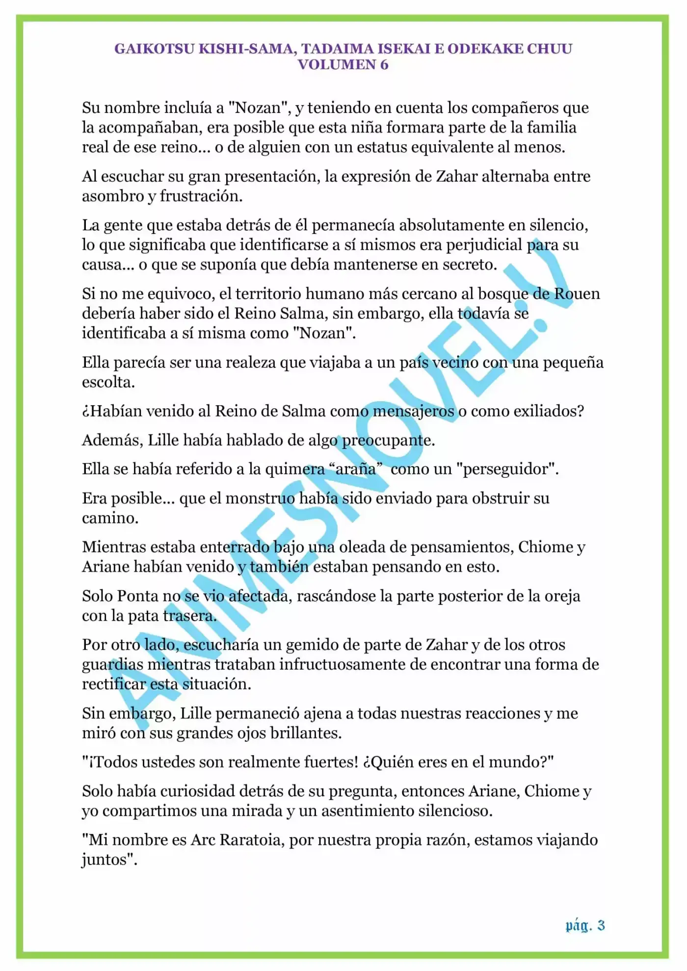 GAIKOTSU KISHI-SAMA (Novela) - Capítulo 136 - Página 3 - LectorTMOo
