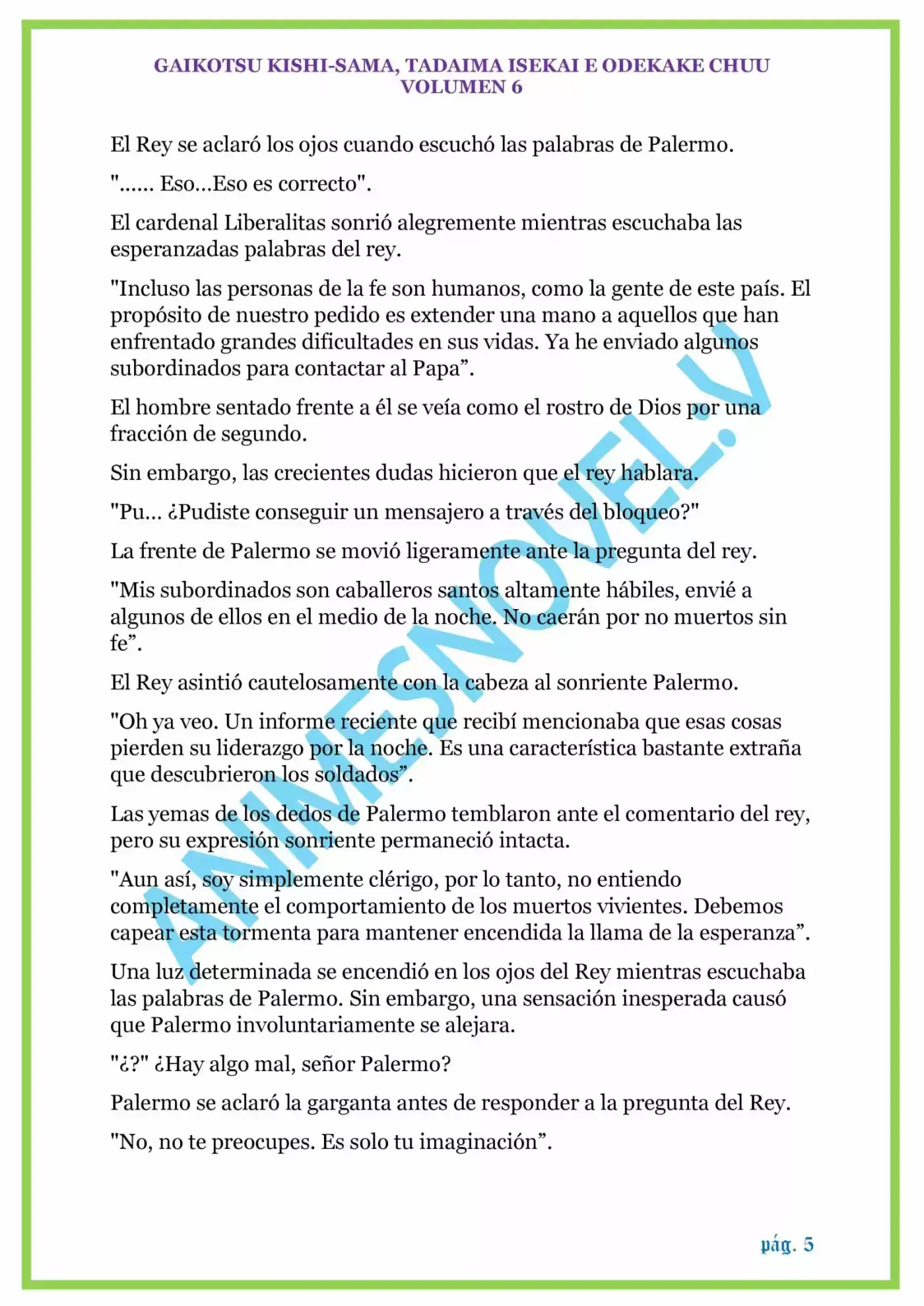 GAIKOTSU KISHI-SAMA (Novela) - Capítulo 137 - Página 5 - LectorTMOo