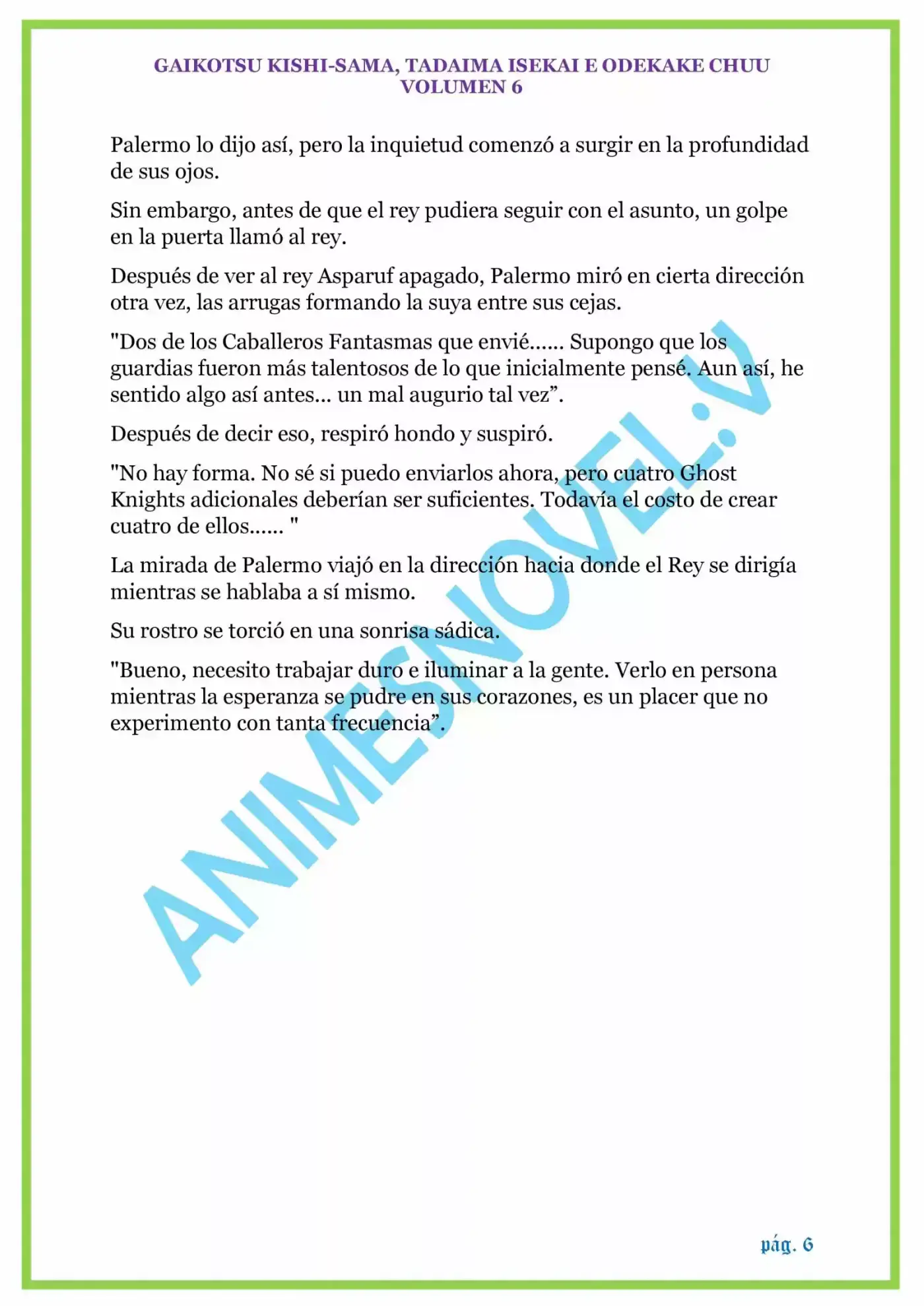 GAIKOTSU KISHI-SAMA (Novela) - Capítulo 137 - Página 6 - LectorTMOo