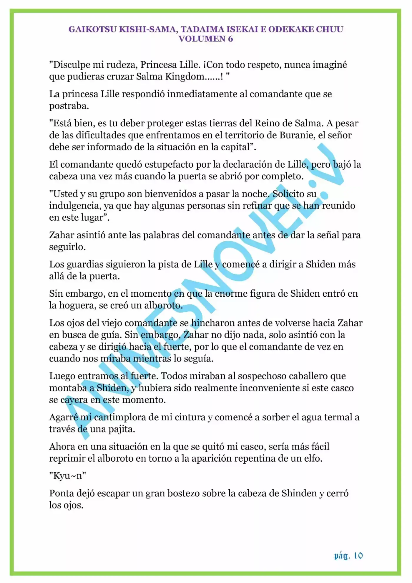 GAIKOTSU KISHI-SAMA (Novela) - Capítulo 138 - Página 10 - LectorTMOo