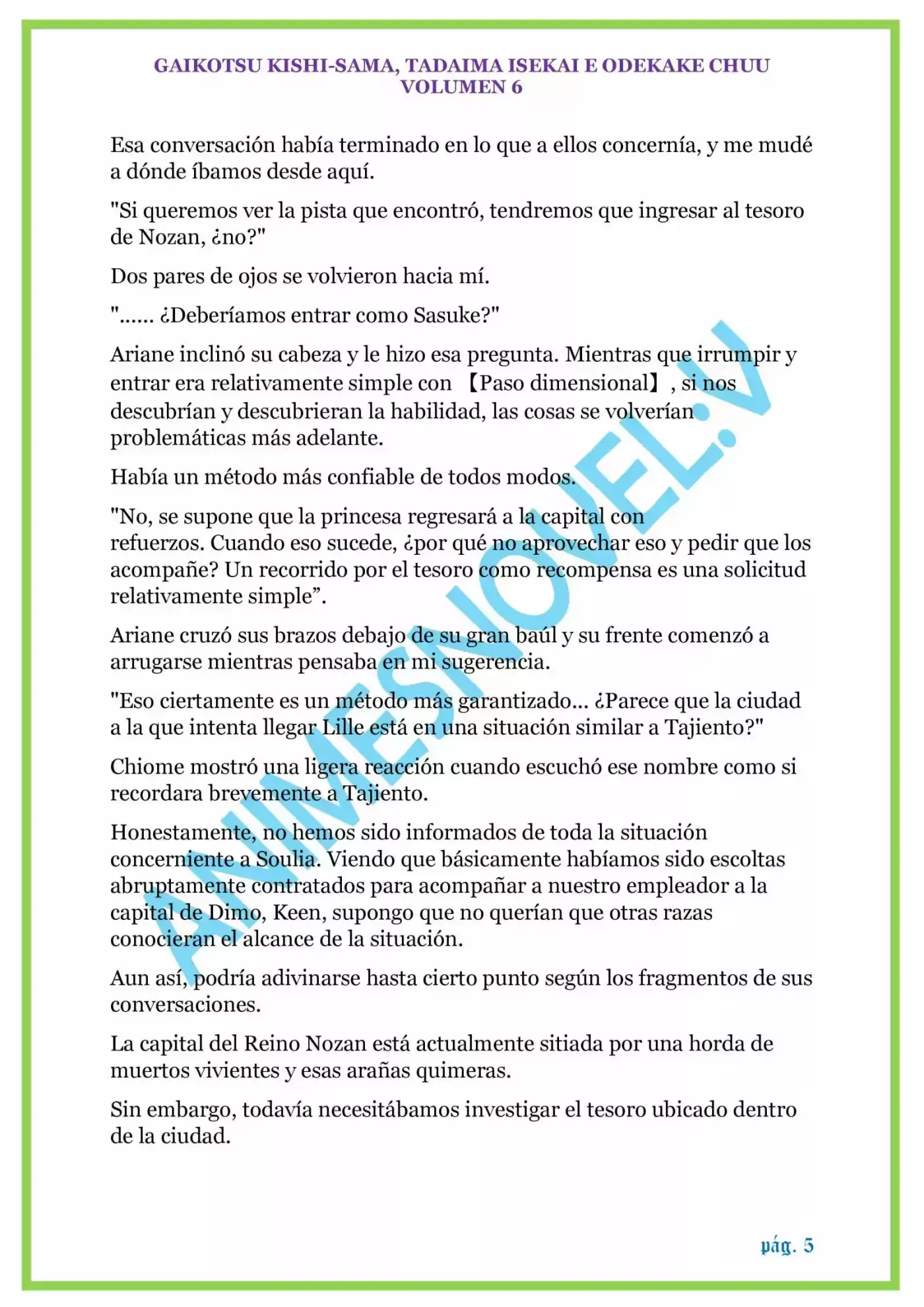GAIKOTSU KISHI-SAMA (Novela) - Capítulo 139 - Página 5 - LectorTMOo