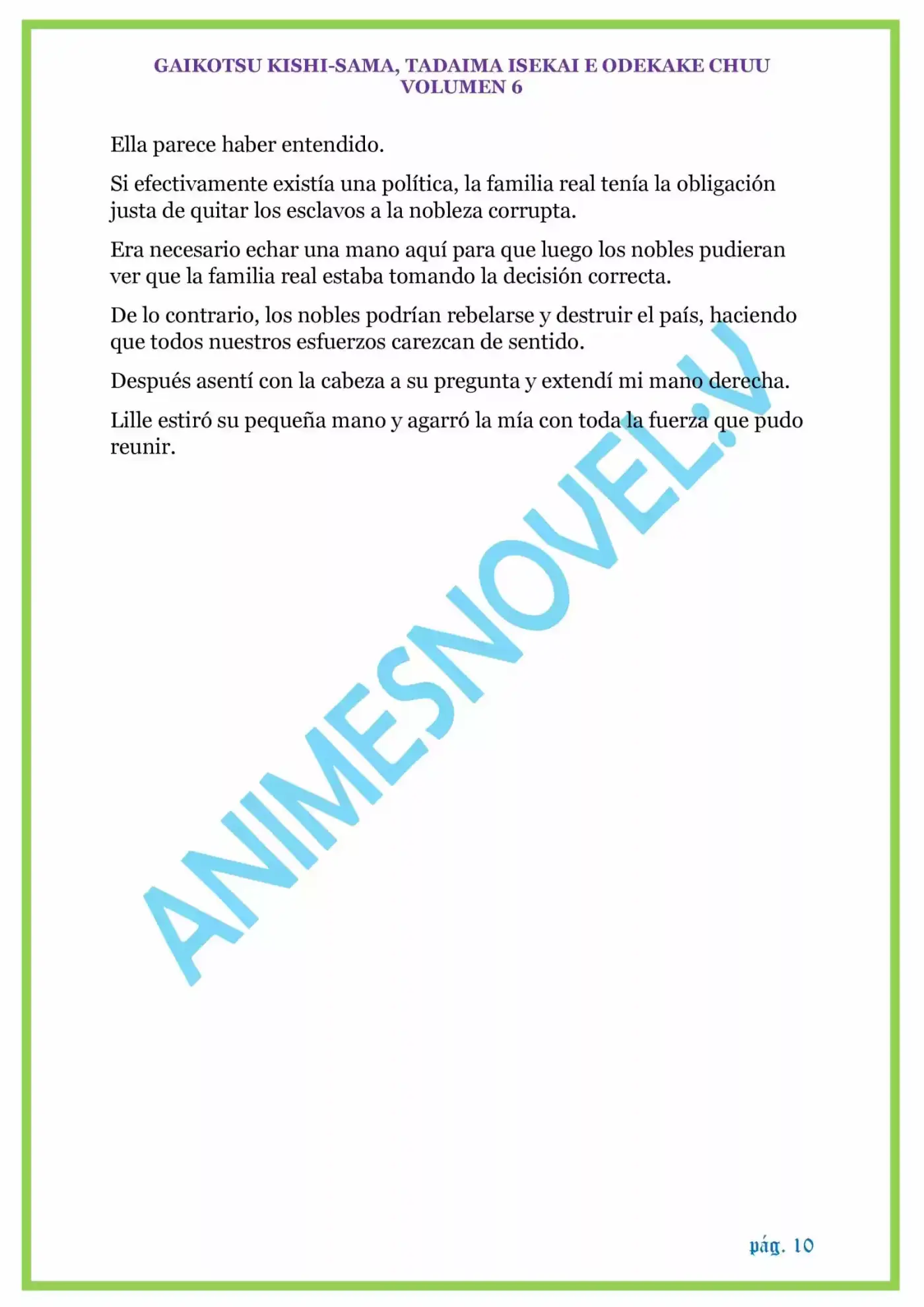 GAIKOTSU KISHI-SAMA (Novela) - Capítulo 141 - Página 10 - LectorTMOo