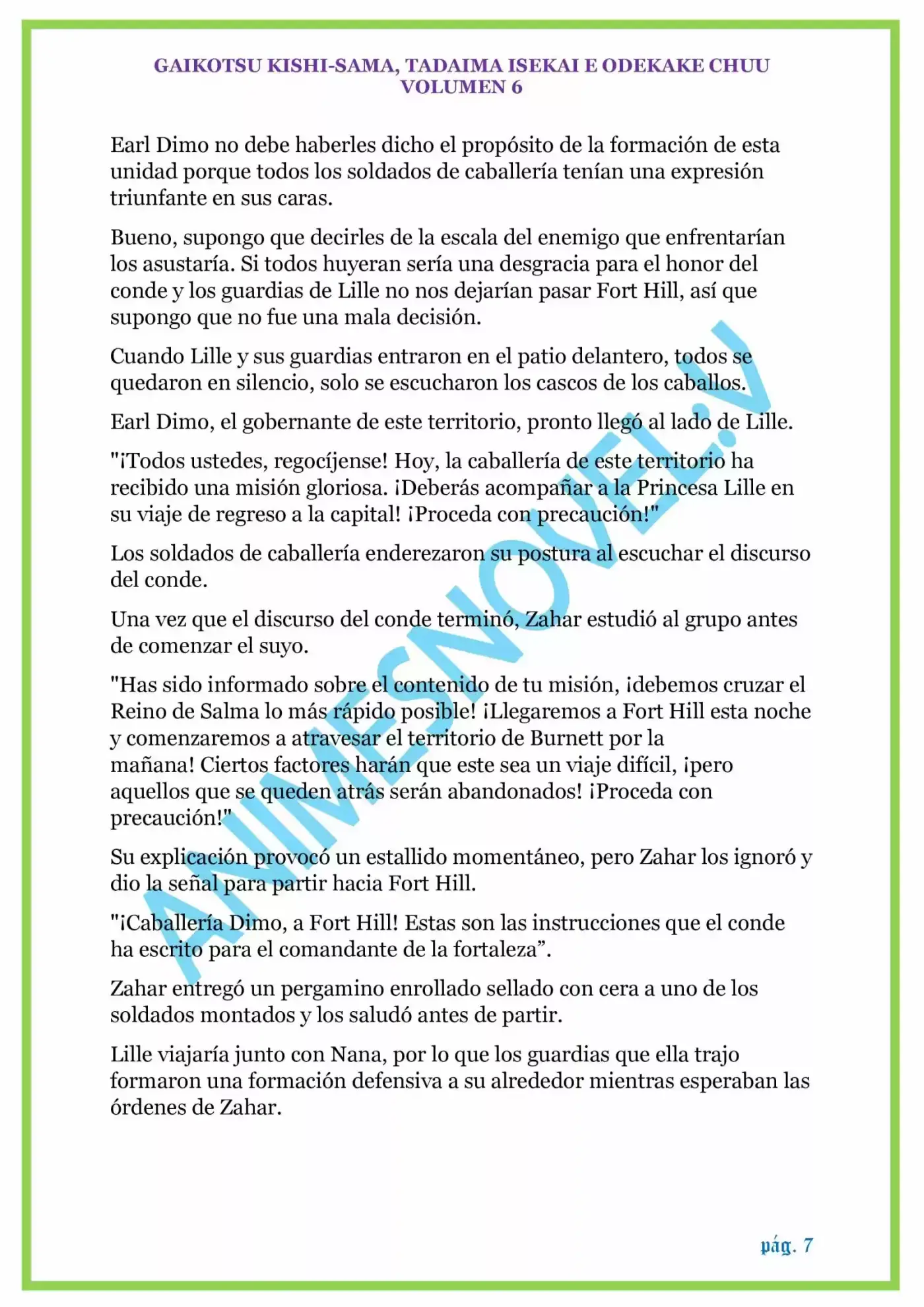 GAIKOTSU KISHI-SAMA (Novela) - Capítulo 143 - Página 7 - LectorTMOo