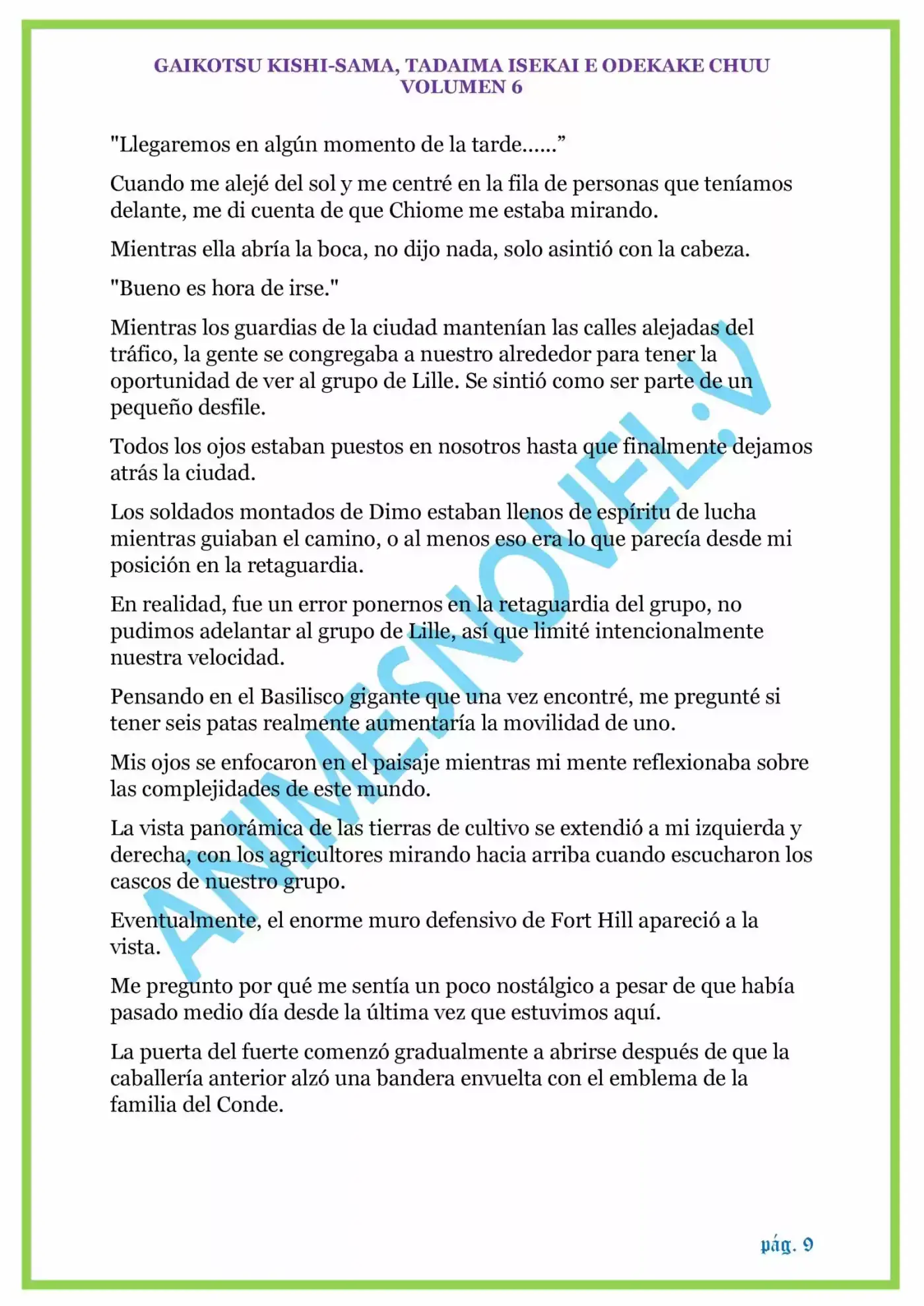 GAIKOTSU KISHI-SAMA (Novela) - Capítulo 143 - Página 9 - LectorTMOo