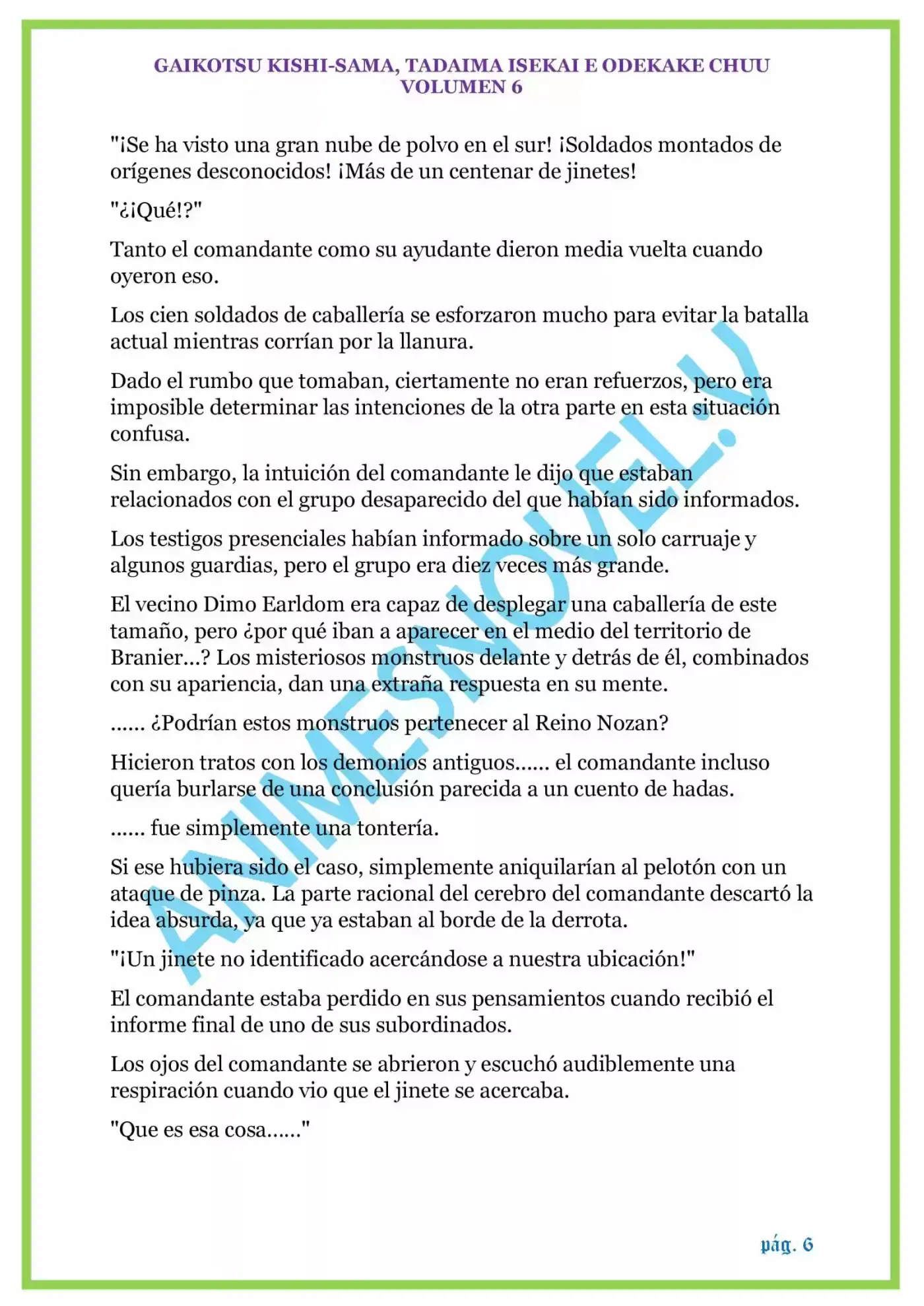 GAIKOTSU KISHI-SAMA (Novela) - Capítulo 144 - Página 6 - LectorTMOo