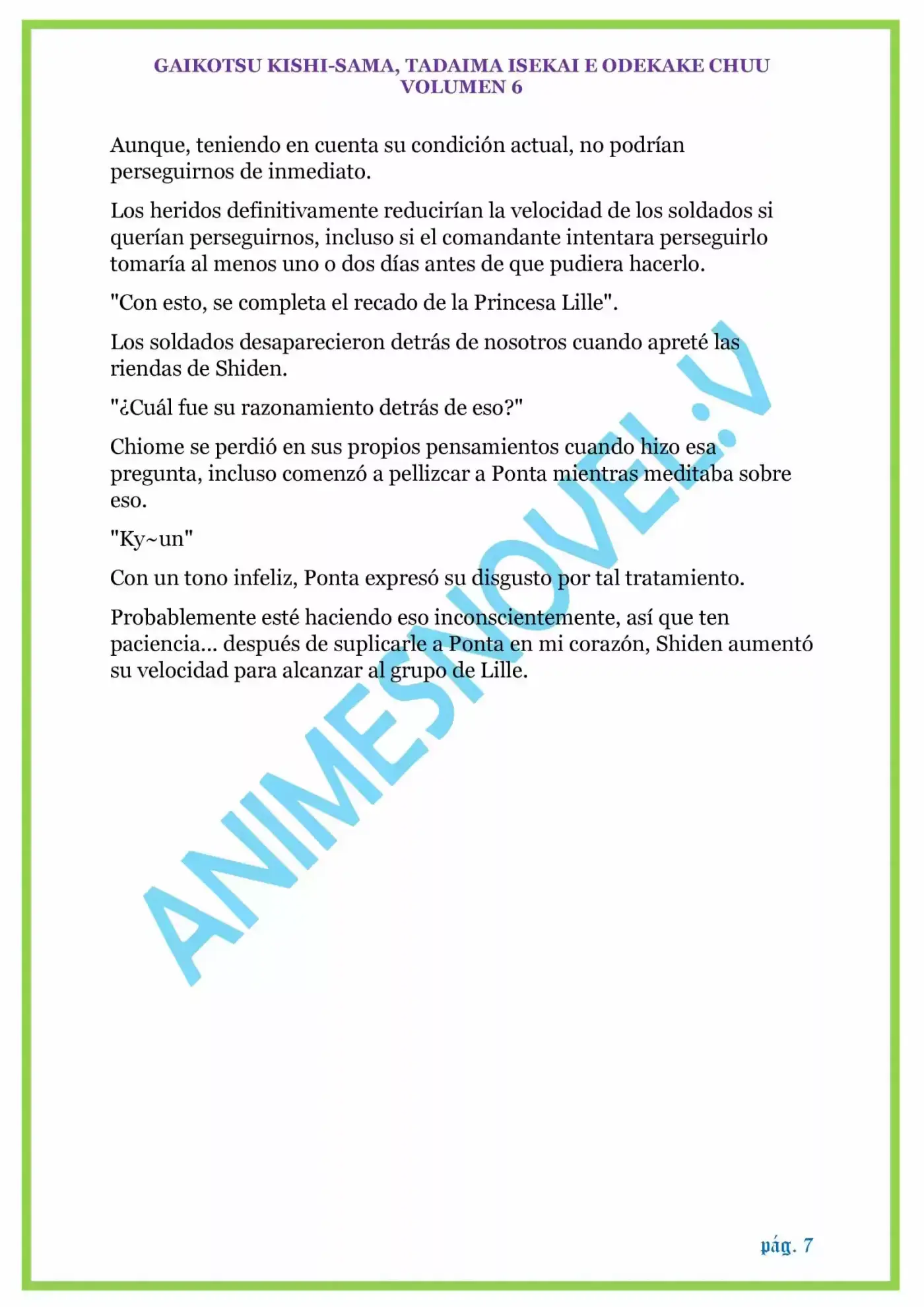 GAIKOTSU KISHI-SAMA (Novela) - Capítulo 146 - Página 7 - LectorTMOo