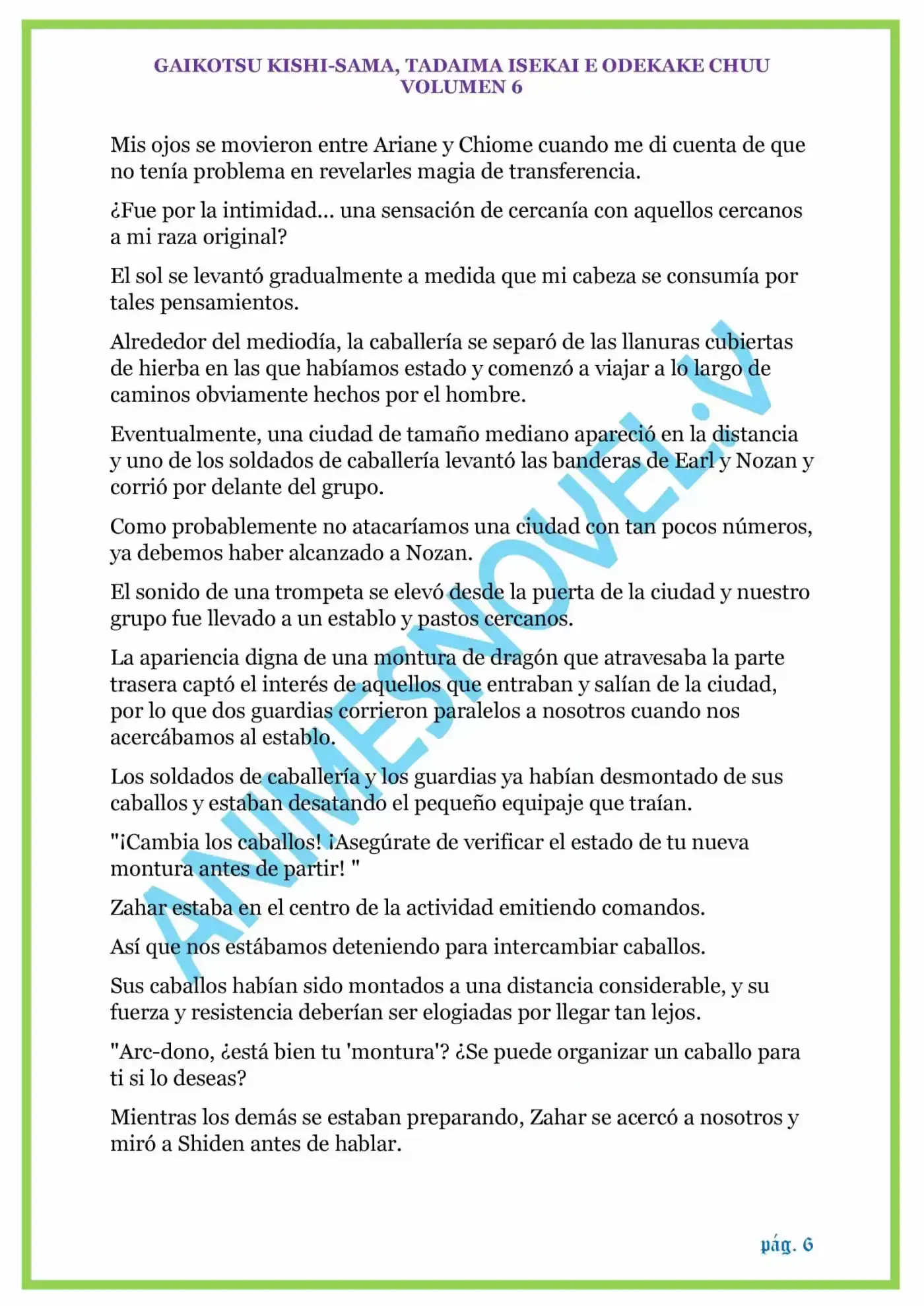 GAIKOTSU KISHI-SAMA (Novela) - Capítulo 147 - Página 6 - LectorTMOo