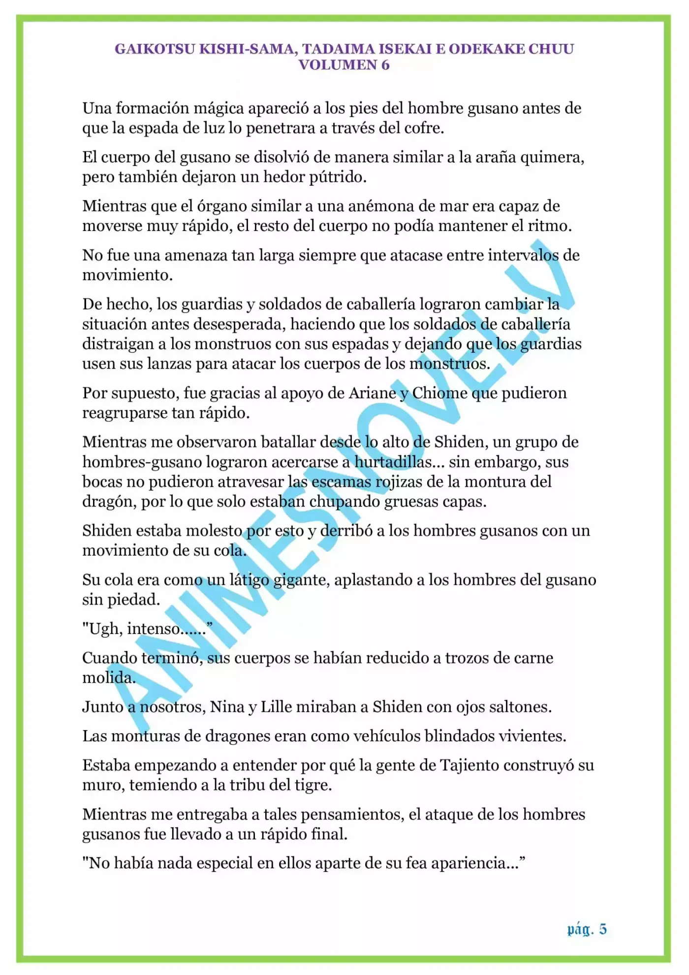 GAIKOTSU KISHI-SAMA (Novela) - Capítulo 148 - Página 5 - LectorTMOo