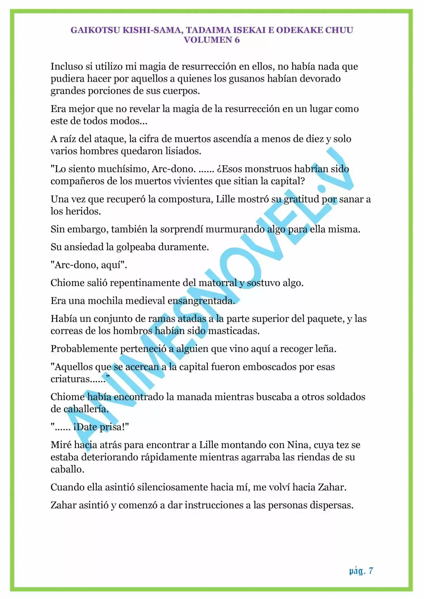 GAIKOTSU KISHI-SAMA (Novela) - Capítulo 148 - Página 7 - LectorTMOo