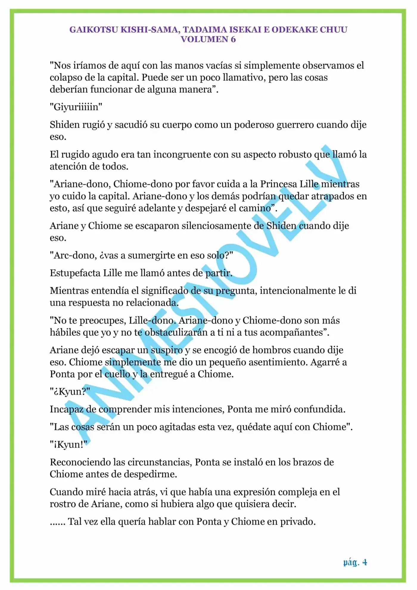 GAIKOTSU KISHI-SAMA (Novela) - Capítulo 149 - Página 4 - LectorTMOo