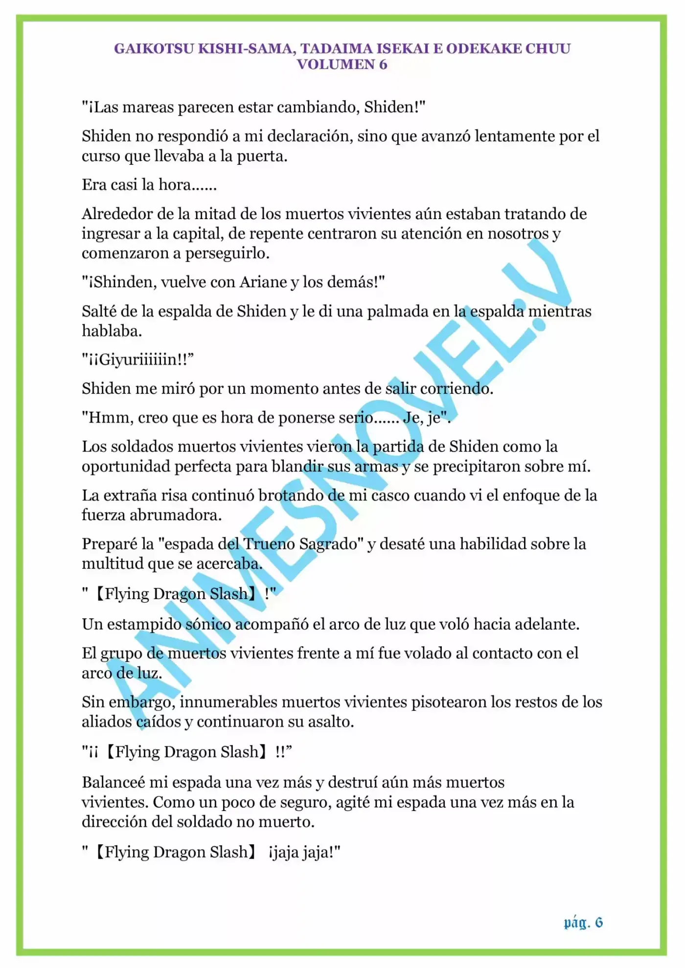 GAIKOTSU KISHI-SAMA (Novela) - Capítulo 149 - Página 6 - LectorTMOo