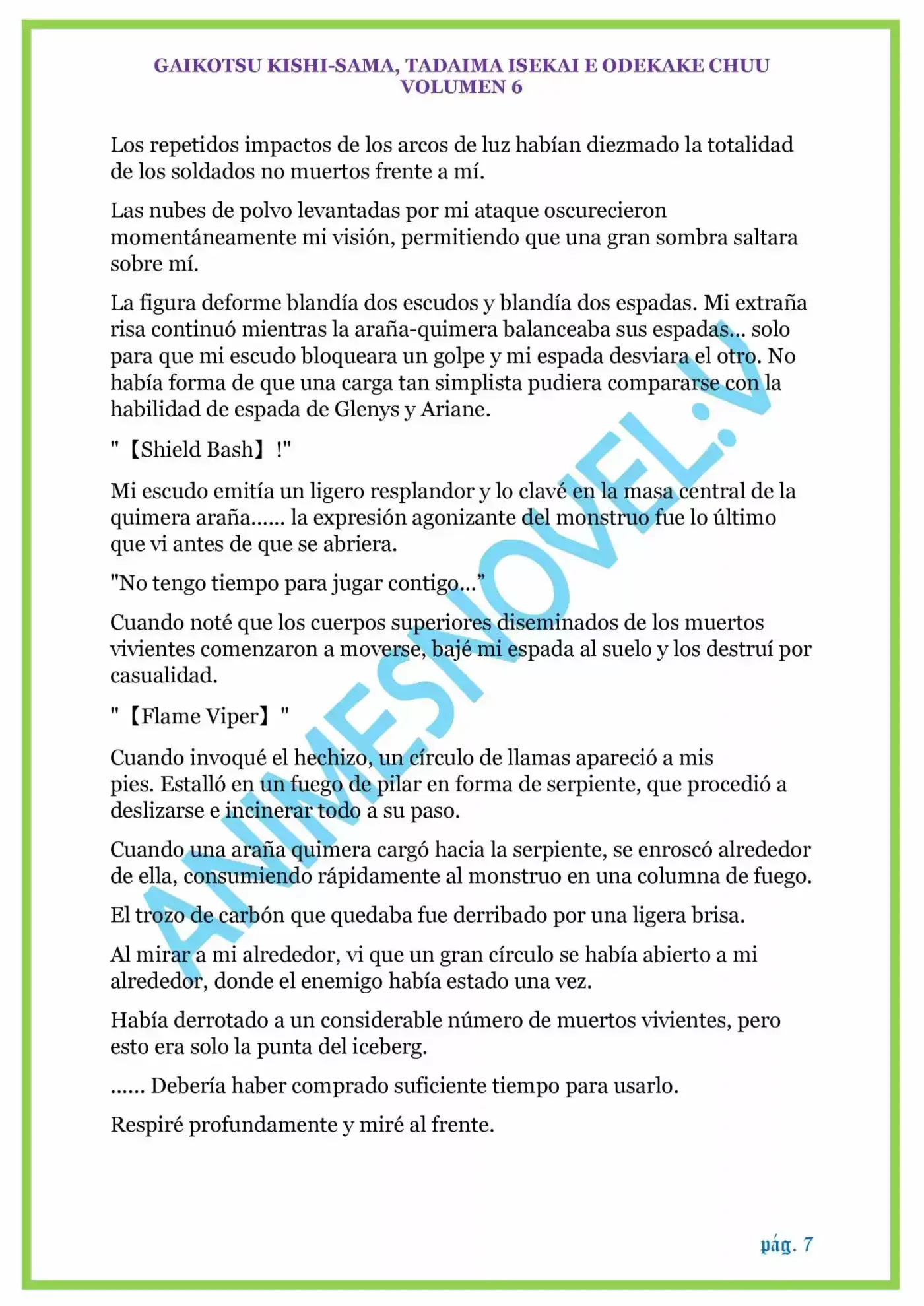 GAIKOTSU KISHI-SAMA (Novela) - Capítulo 149 - Página 7 - LectorTMOo