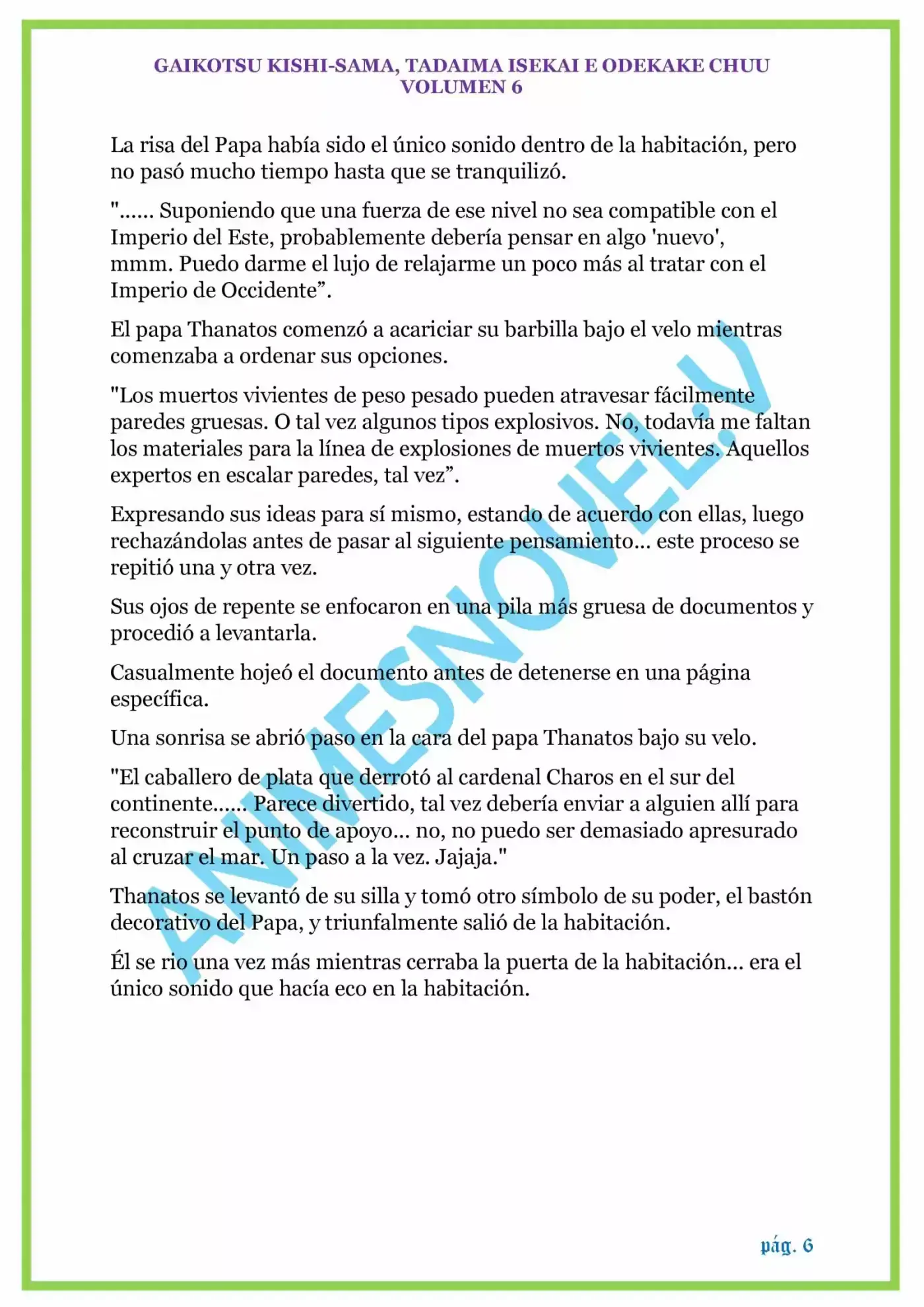 GAIKOTSU KISHI-SAMA (Novela) - Capítulo 150 - Página 6 - LectorTMOo