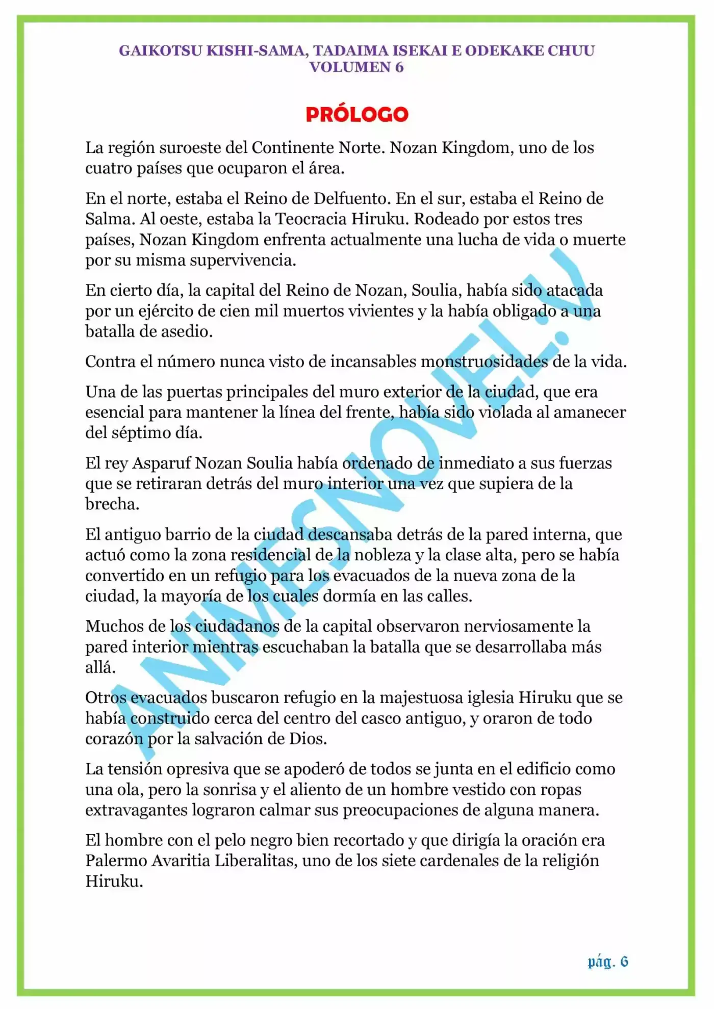 GAIKOTSU KISHI-SAMA (Novela) - Capítulo 151 - Página 6 - LectorTMOo
