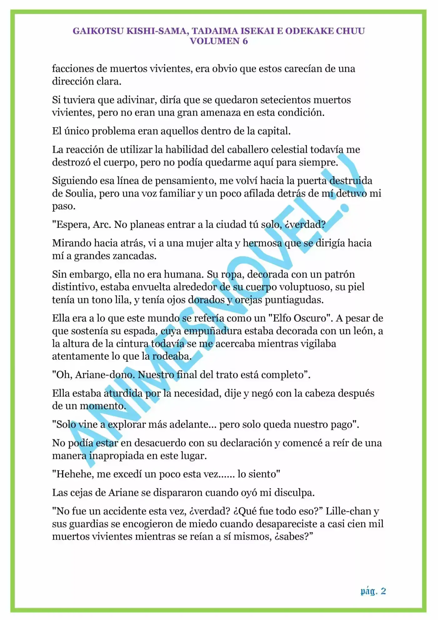 GAIKOTSU KISHI-SAMA (Novela) - Capítulo 152.10 - Página 2 - LectorTMOo