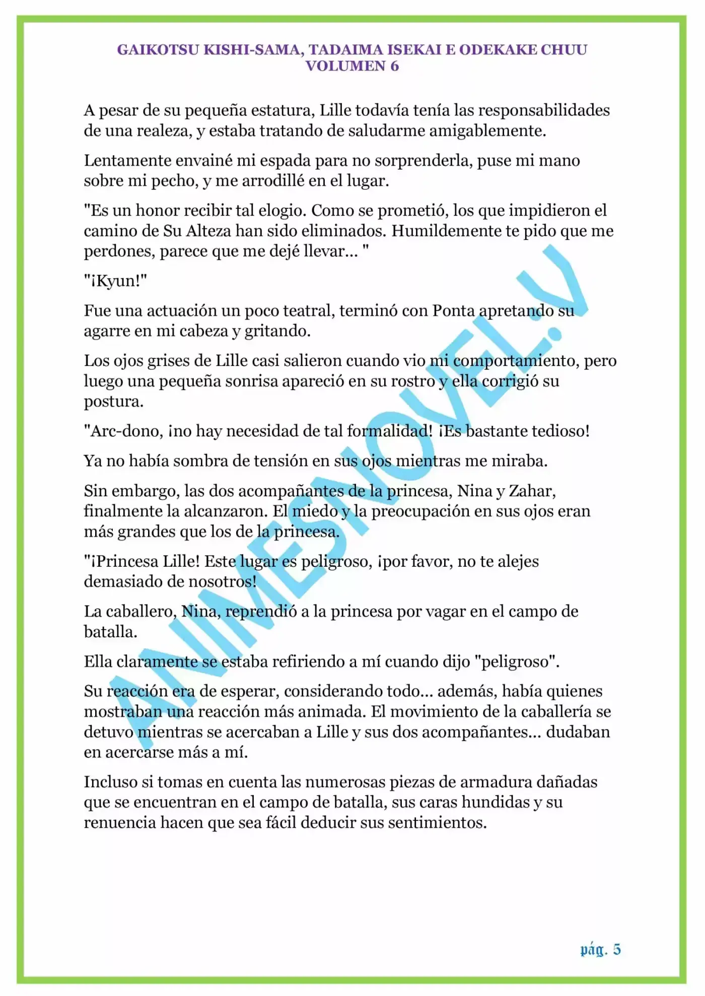 GAIKOTSU KISHI-SAMA (Novela) - Capítulo 152.10 - Página 5 - LectorTMOo