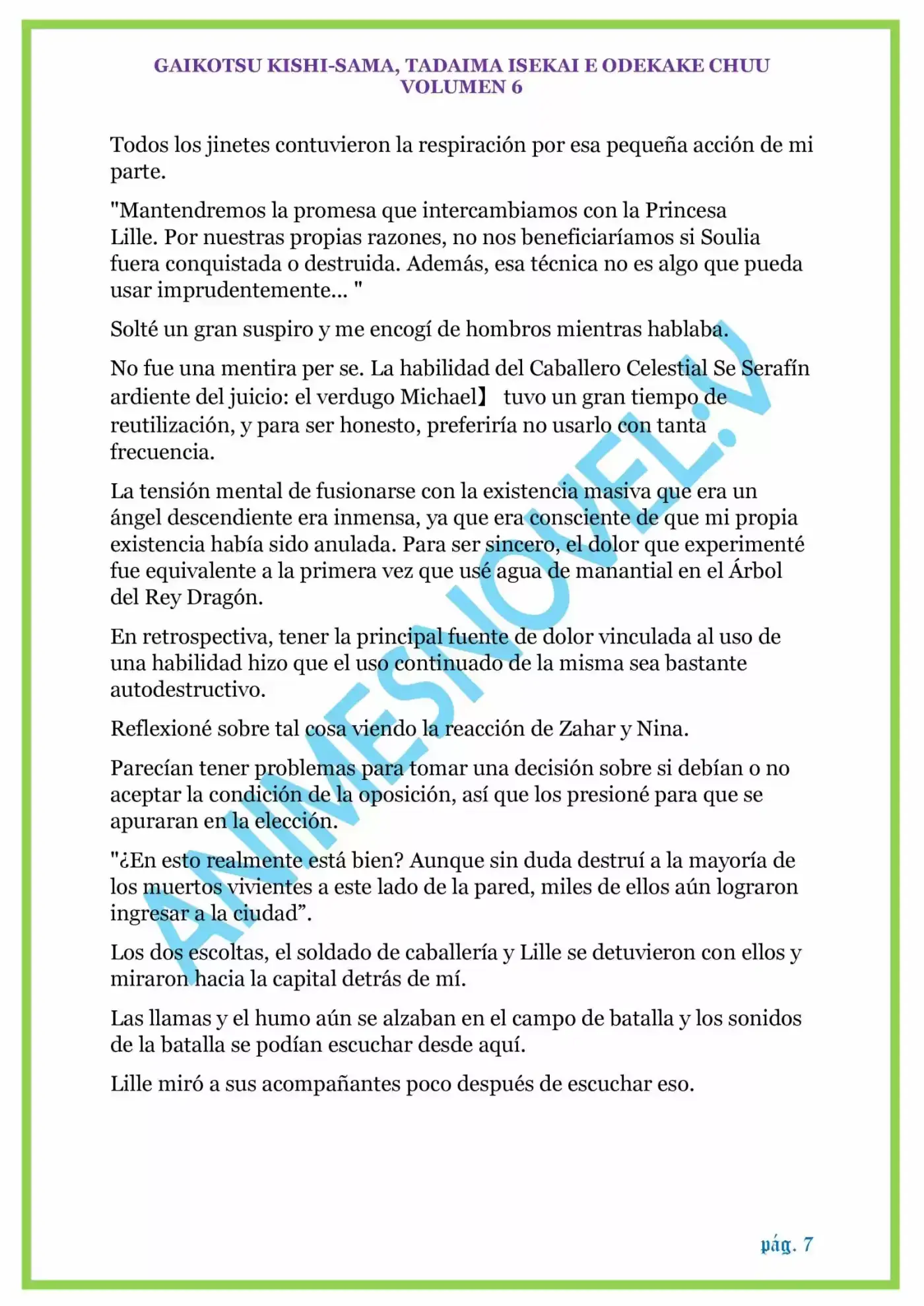 GAIKOTSU KISHI-SAMA (Novela) - Capítulo 152 - Página 7 - LectorTMOo