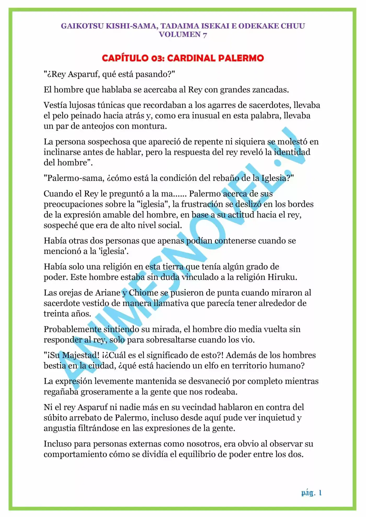 GAIKOTSU KISHI-SAMA (Novela) - Capítulo 154 - Página 1 - LectorTMOo