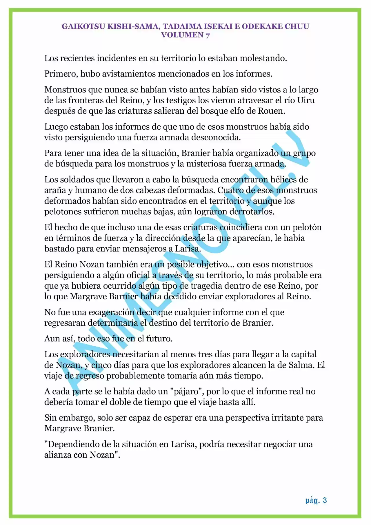 GAIKOTSU KISHI-SAMA (Novela) - Capítulo 156 - Página 3 - LectorTMOo
