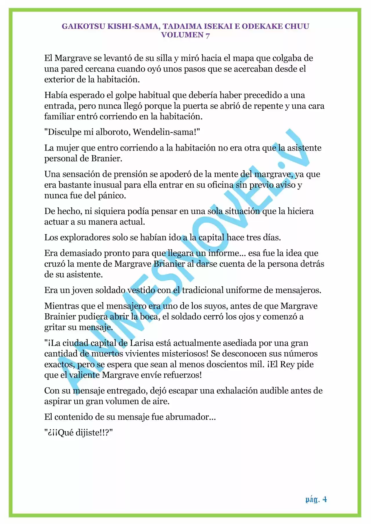 GAIKOTSU KISHI-SAMA (Novela) - Capítulo 156 - Página 4 - LectorTMOo