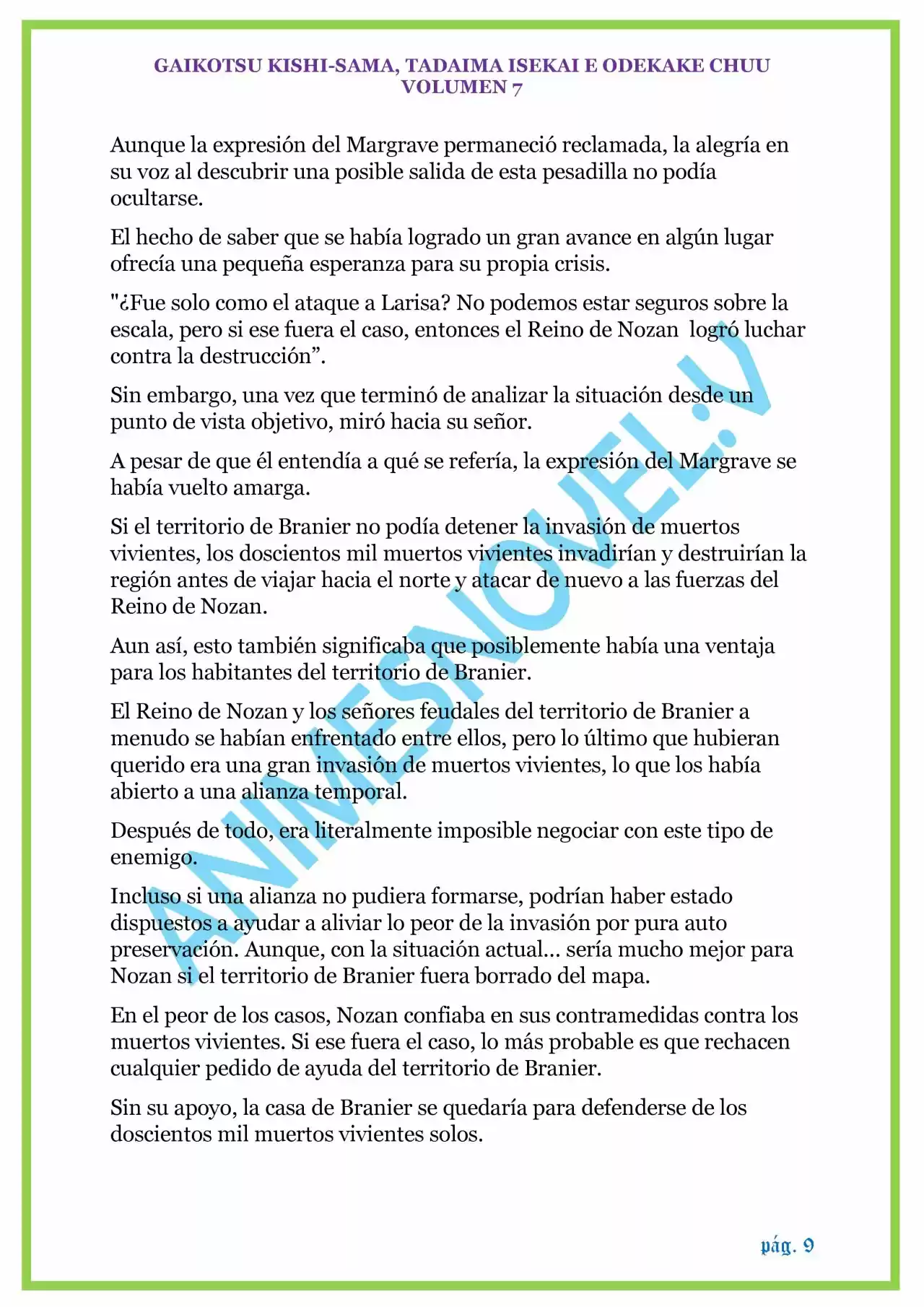 GAIKOTSU KISHI-SAMA (Novela) - Capítulo 156 - Página 9 - LectorTMOo