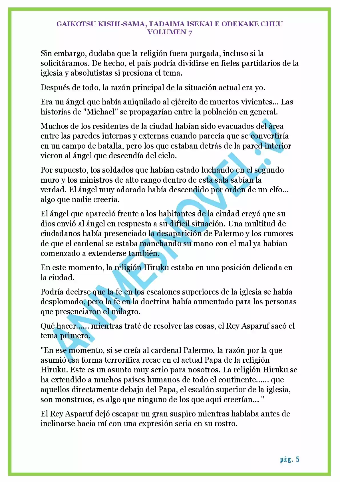 GAIKOTSU KISHI-SAMA (Novela) - Capítulo 157 - Página 5 - LectorTMOo