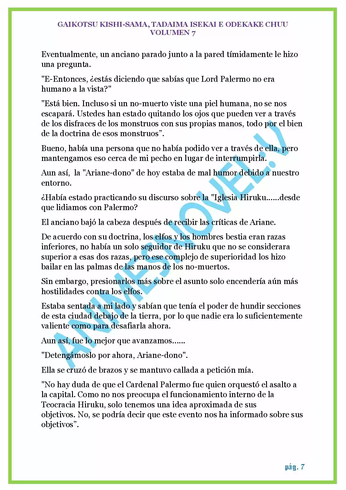 GAIKOTSU KISHI-SAMA (Novela) - Capítulo 157 - Página 7 - LectorTMOo