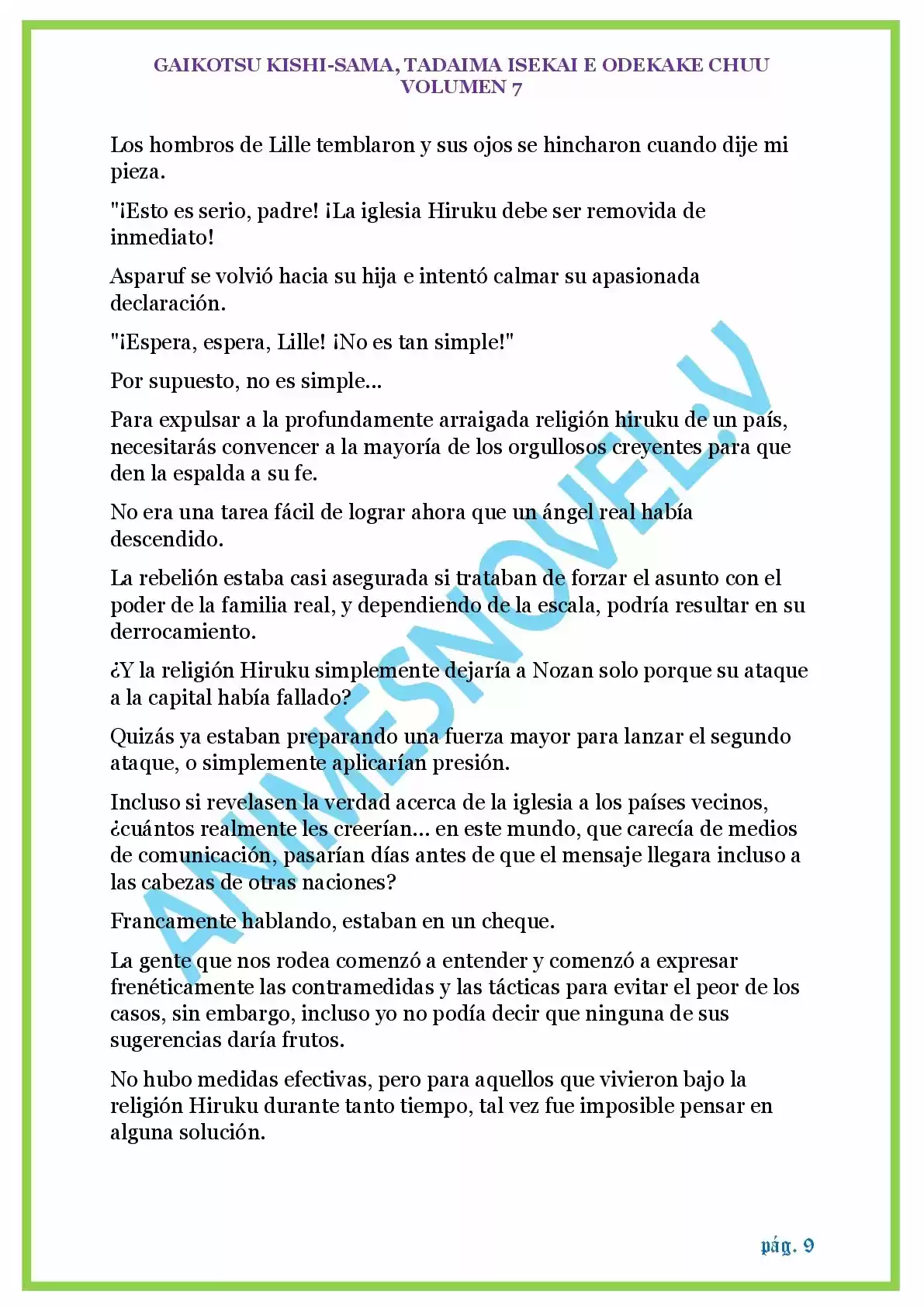 GAIKOTSU KISHI-SAMA (Novela) - Capítulo 157 - Página 9 - LectorTMOo