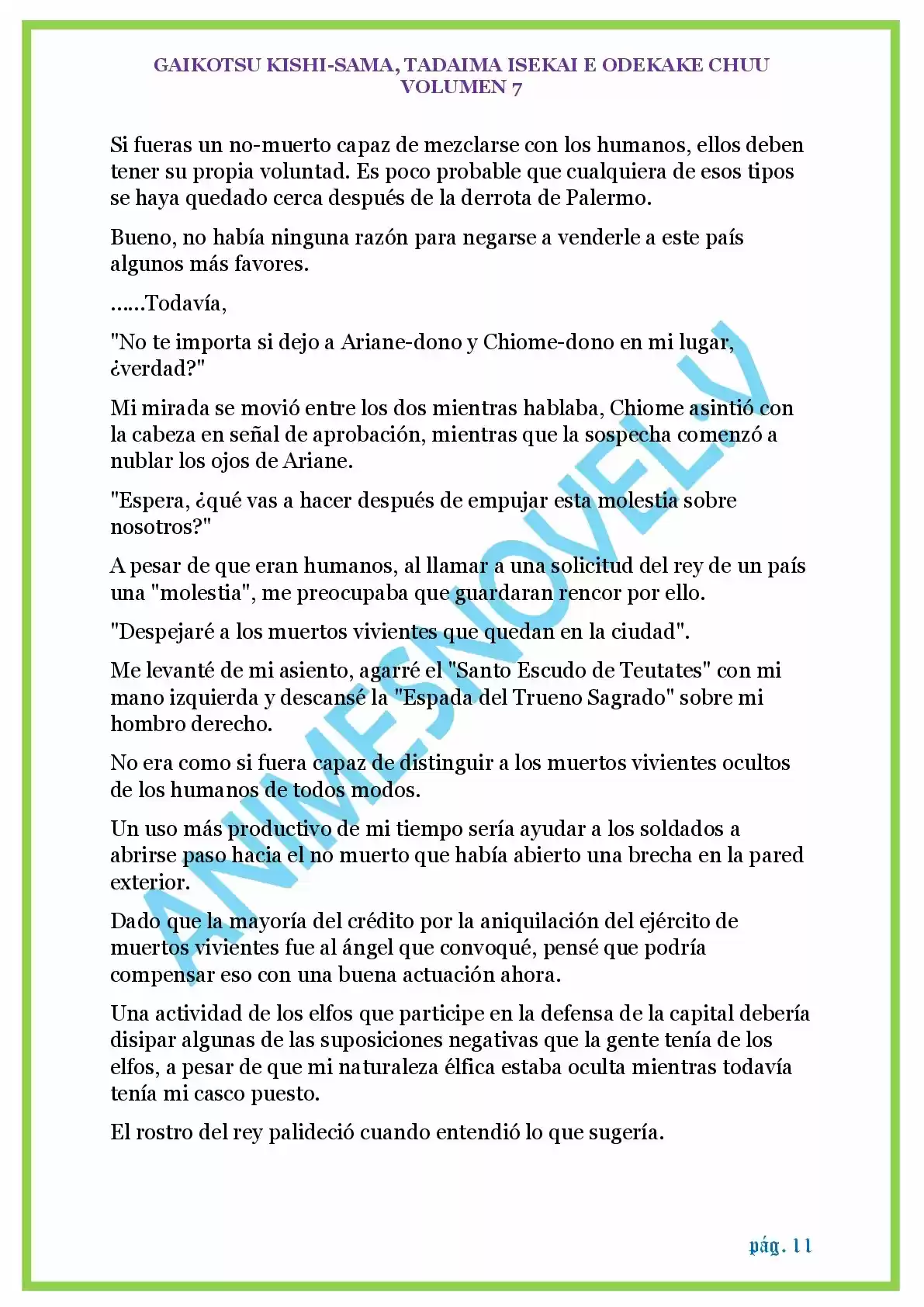 GAIKOTSU KISHI-SAMA (Novela) - Capítulo 157 - Página 11 - LectorTMOo