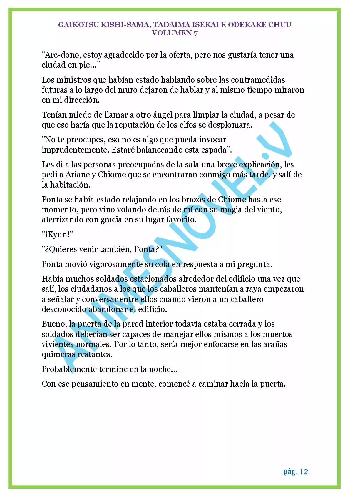 GAIKOTSU KISHI-SAMA (Novela) - Capítulo 157 - Página 12 - LectorTMOo