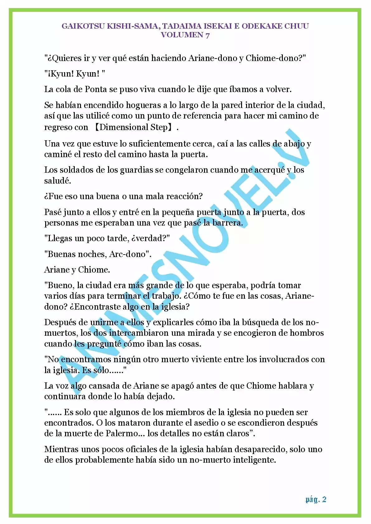 GAIKOTSU KISHI-SAMA (Novela) - Capítulo 158 - Página 2 - LectorTMOo