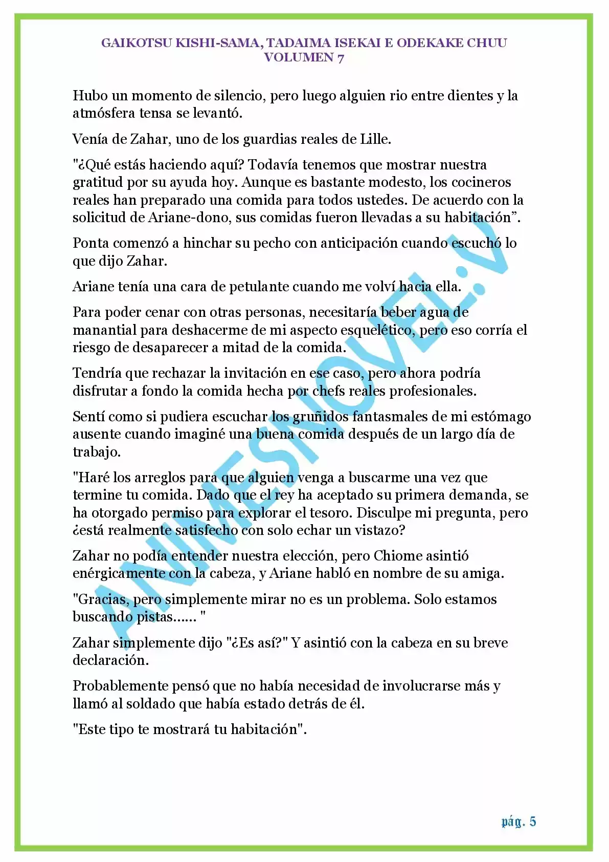 GAIKOTSU KISHI-SAMA (Novela) - Capítulo 158 - Página 5 - LectorTMOo
