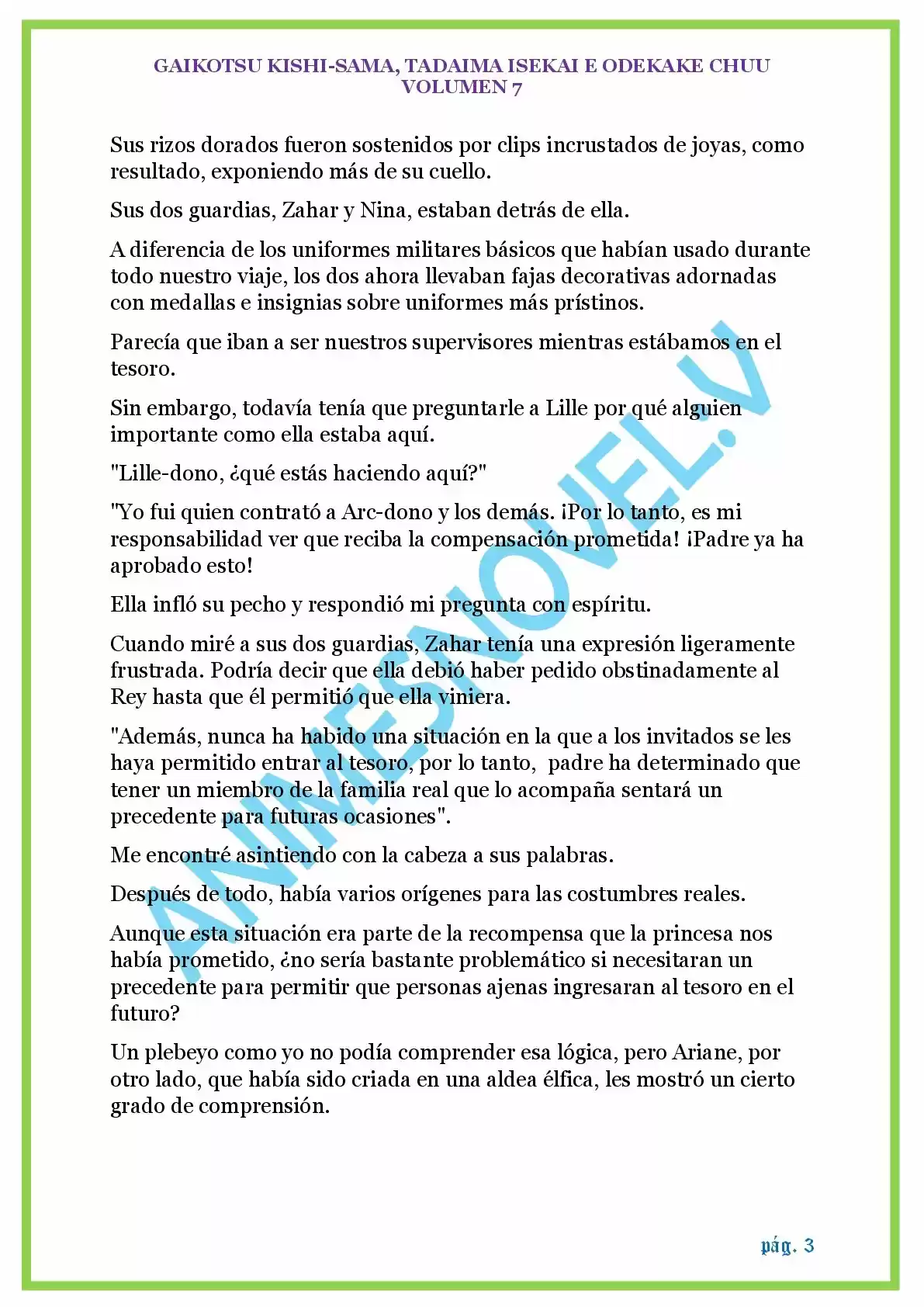 GAIKOTSU KISHI-SAMA (Novela) - Capítulo 159 - Página 3 - LectorTMOo