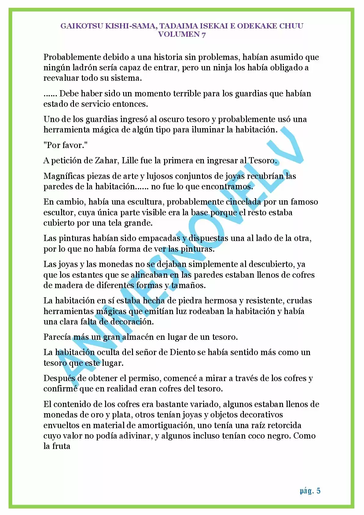 GAIKOTSU KISHI-SAMA (Novela) - Capítulo 159 - Página 5 - LectorTMOo