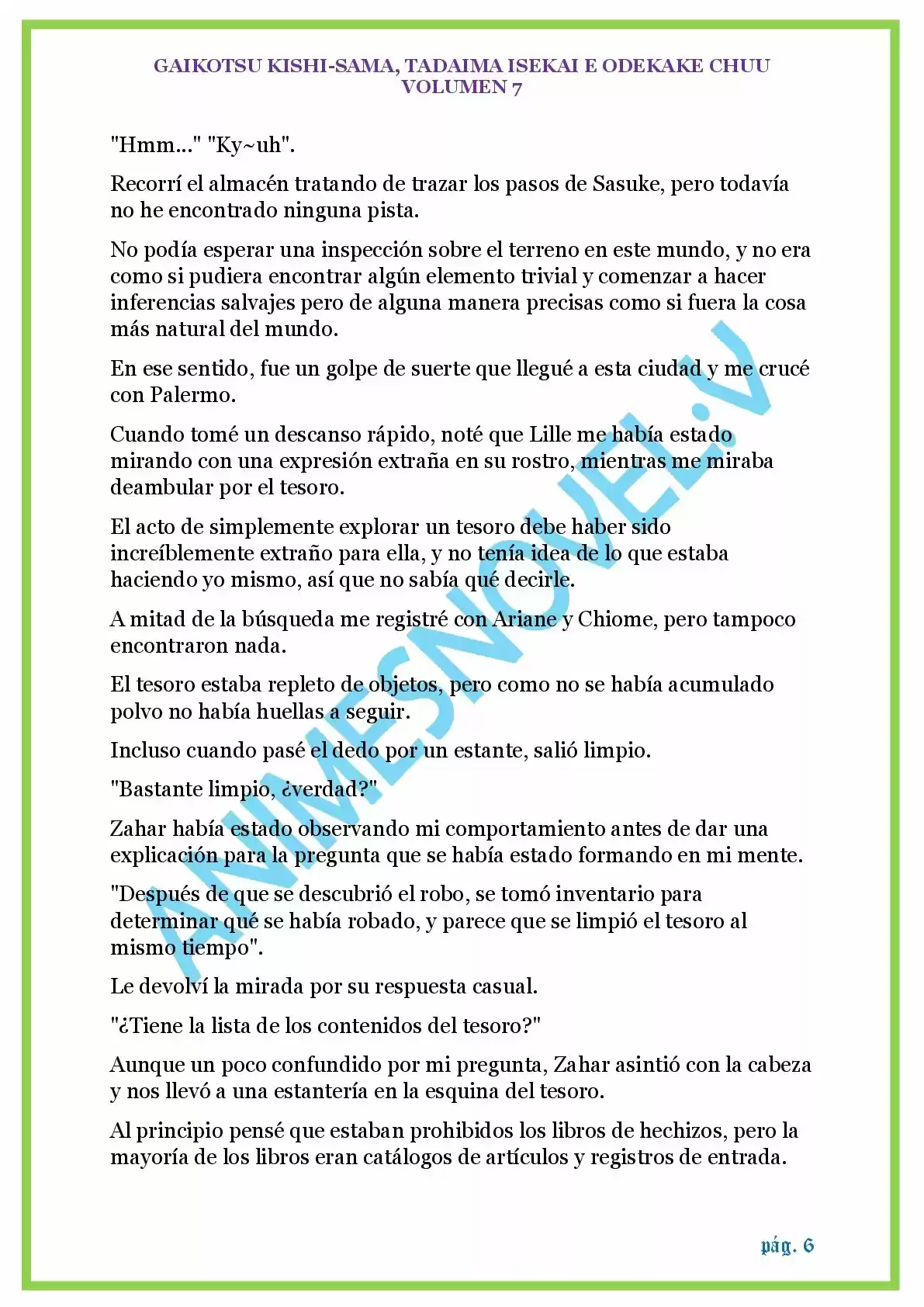 GAIKOTSU KISHI-SAMA (Novela) - Capítulo 159 - Página 6 - LectorTMOo